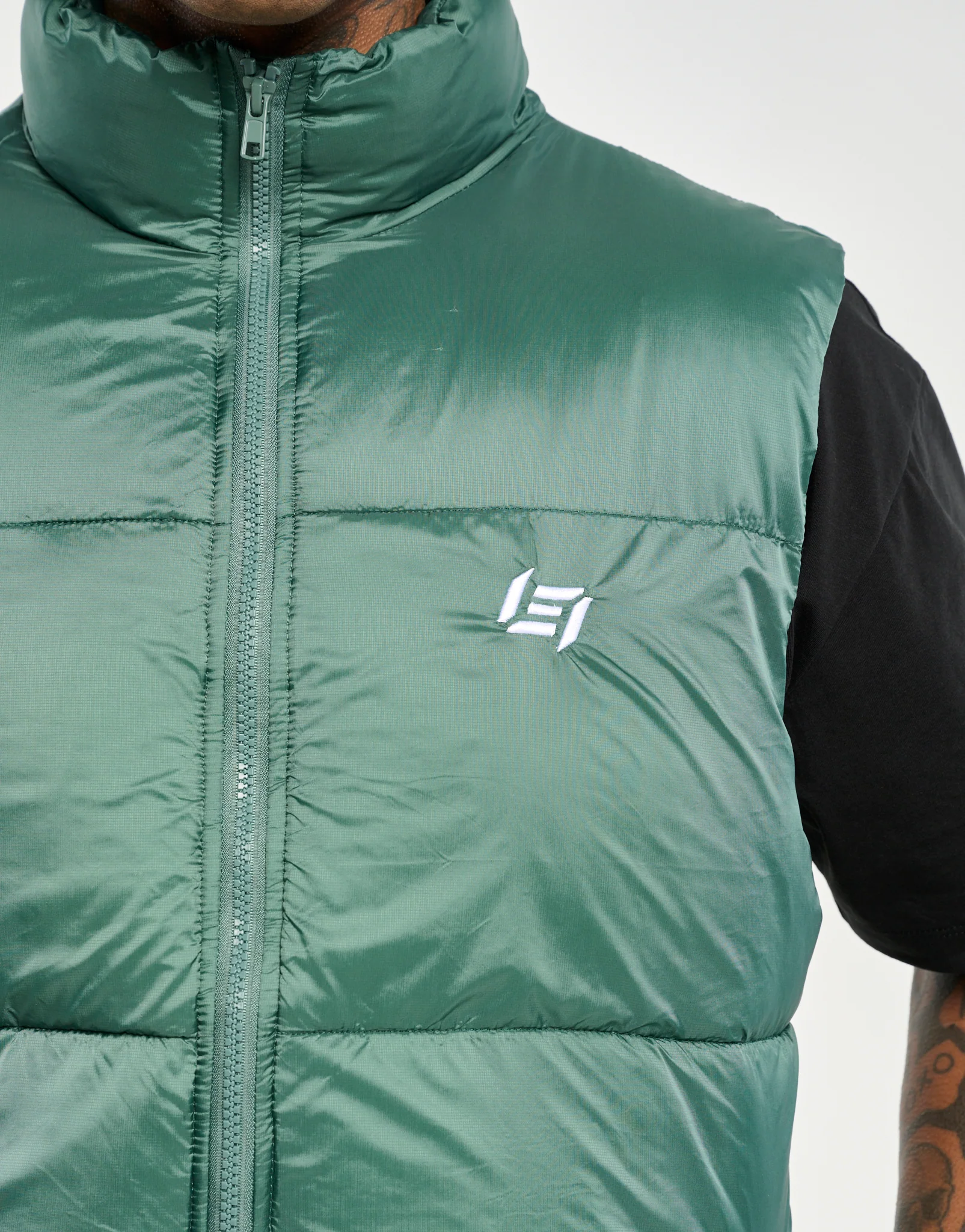 Echt Dart Puffer Vest - Green - Image 4