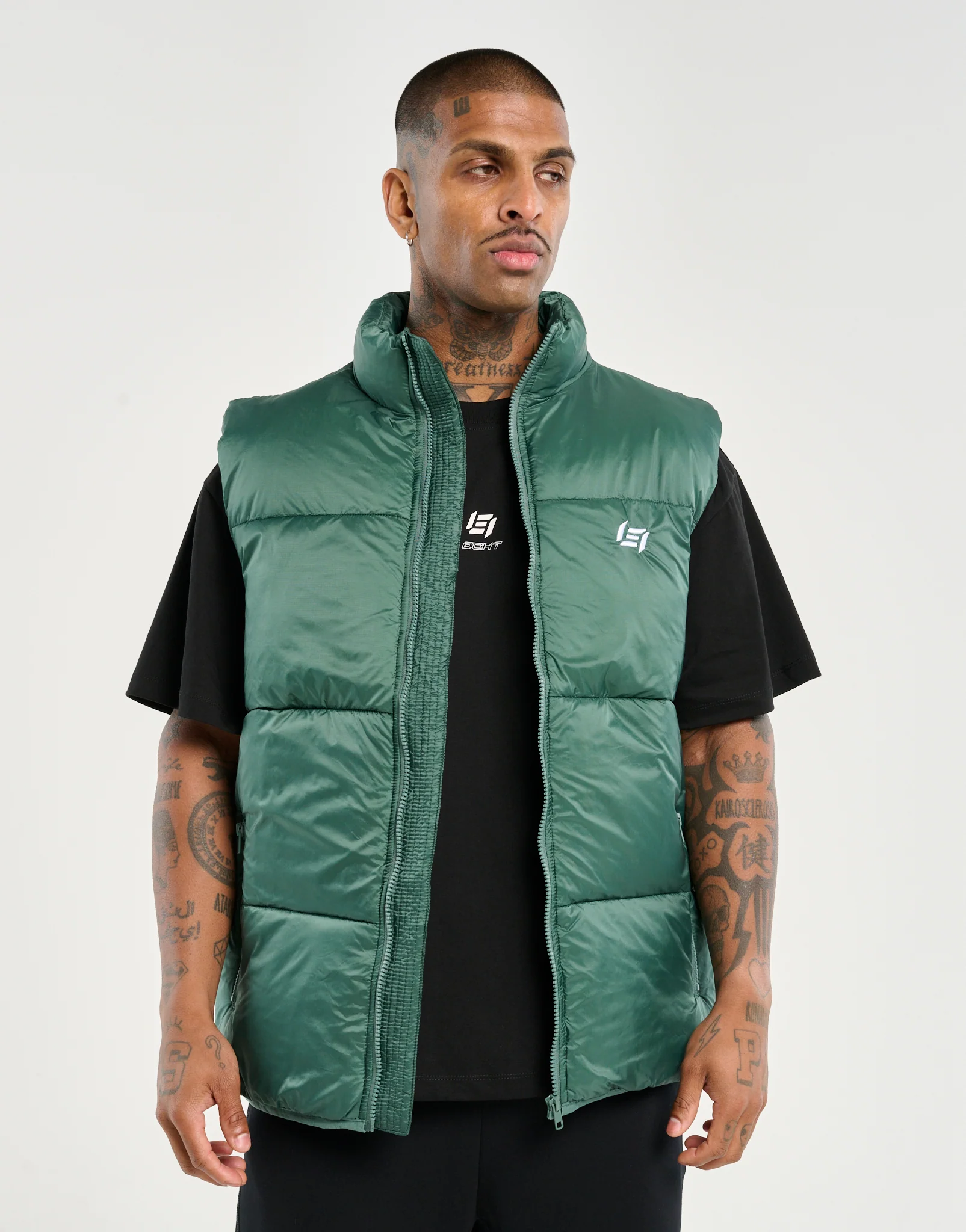 Echt Dart Puffer Vest - Green - Image 6