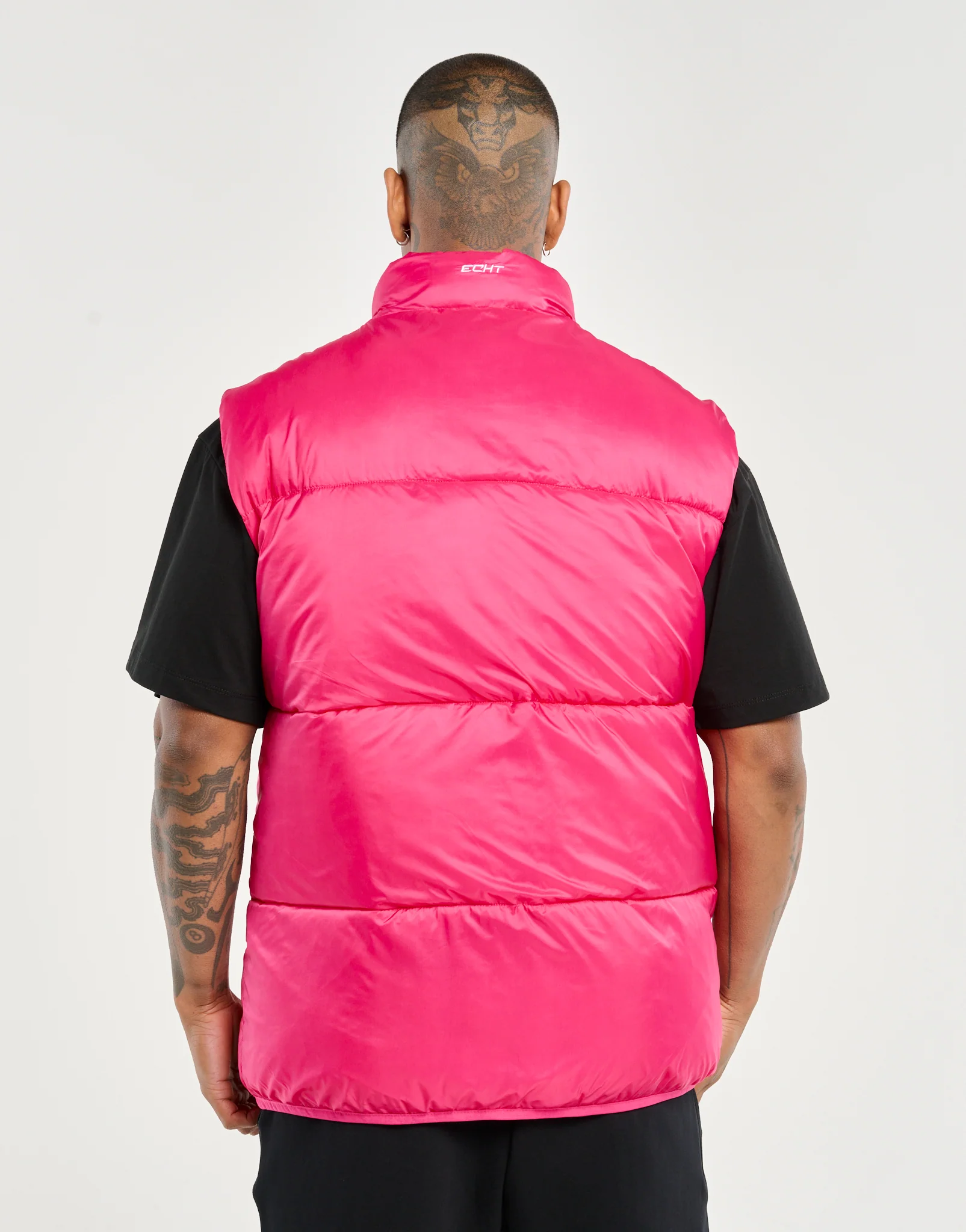 Echt Dart Puffer Vest - Pink - Image 4