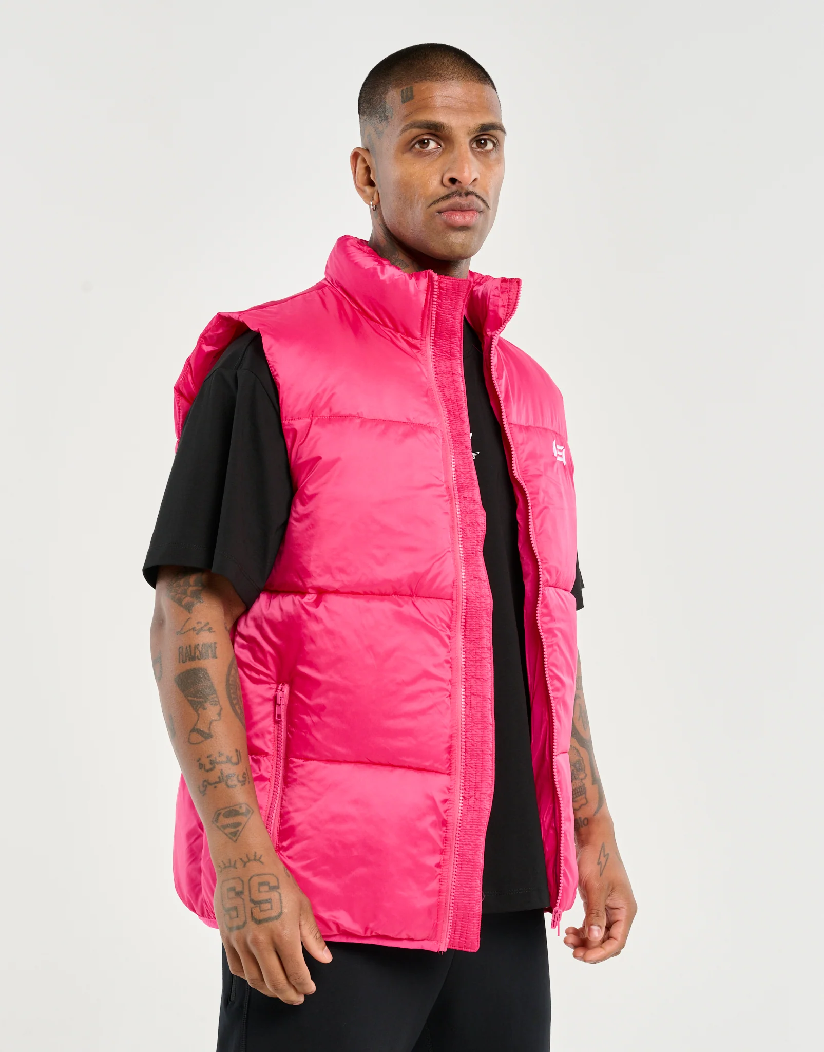 Echt Dart Puffer Vest - Pink - Image 5