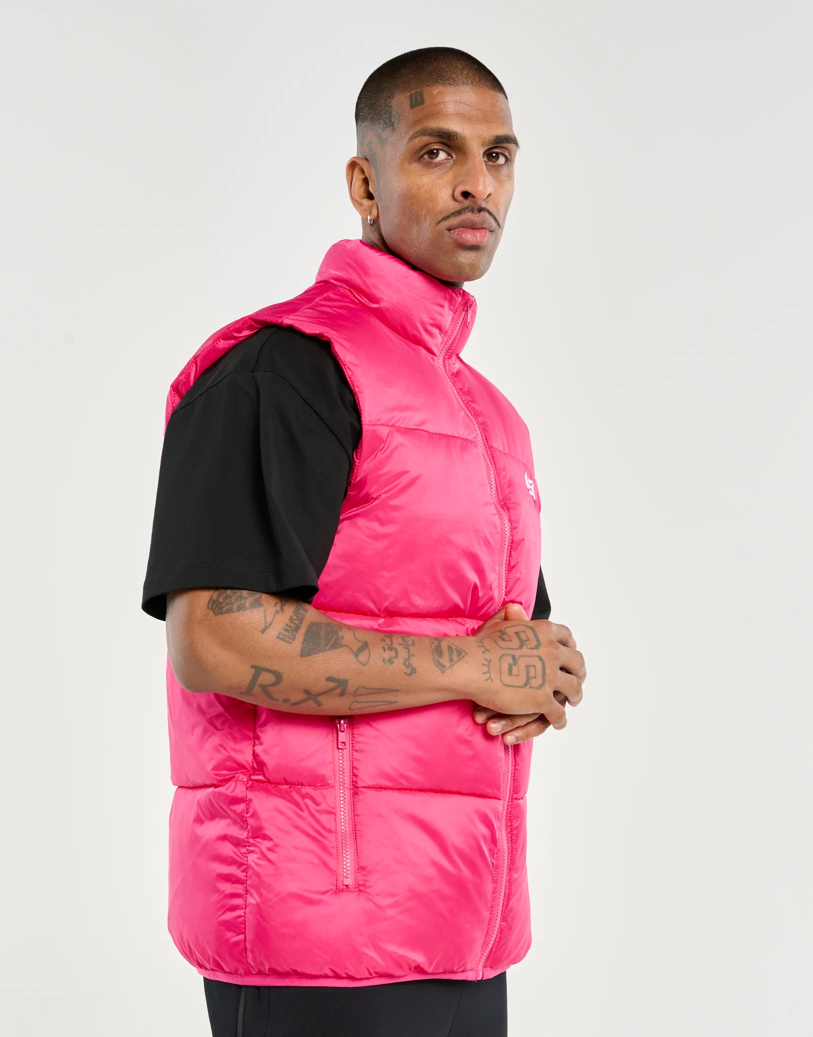 Echt Dart Puffer Vest - Pink - Image 6