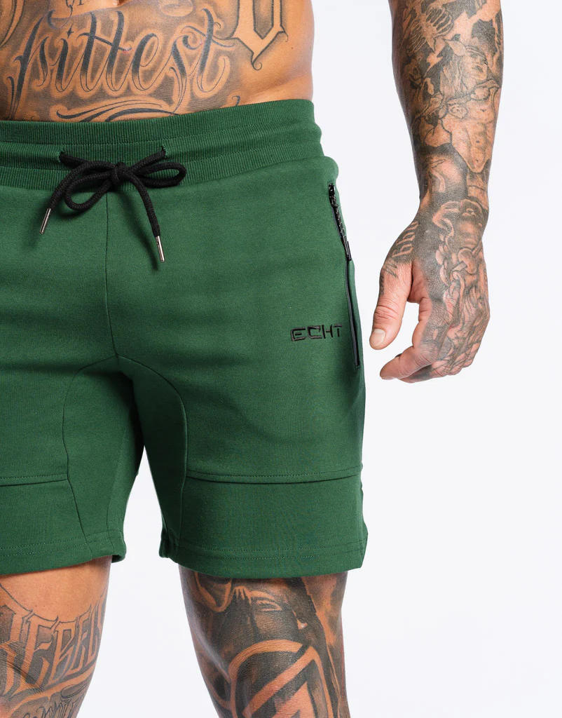 Echt Force Knit Shorts - Dark Green - Image 3