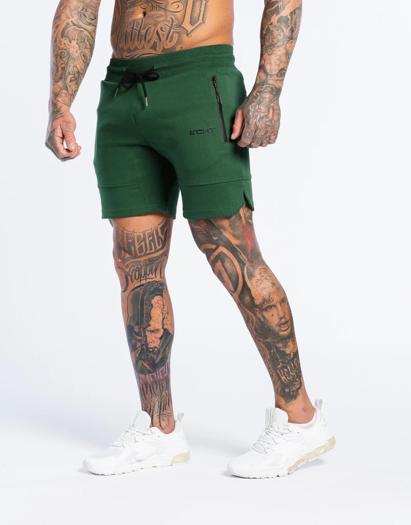 Echt Force Knit Shorts - Dark Green - Image 5