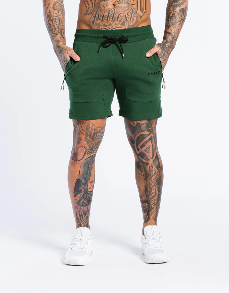 Echt Force Knit Shorts - Dark Green - Image 6