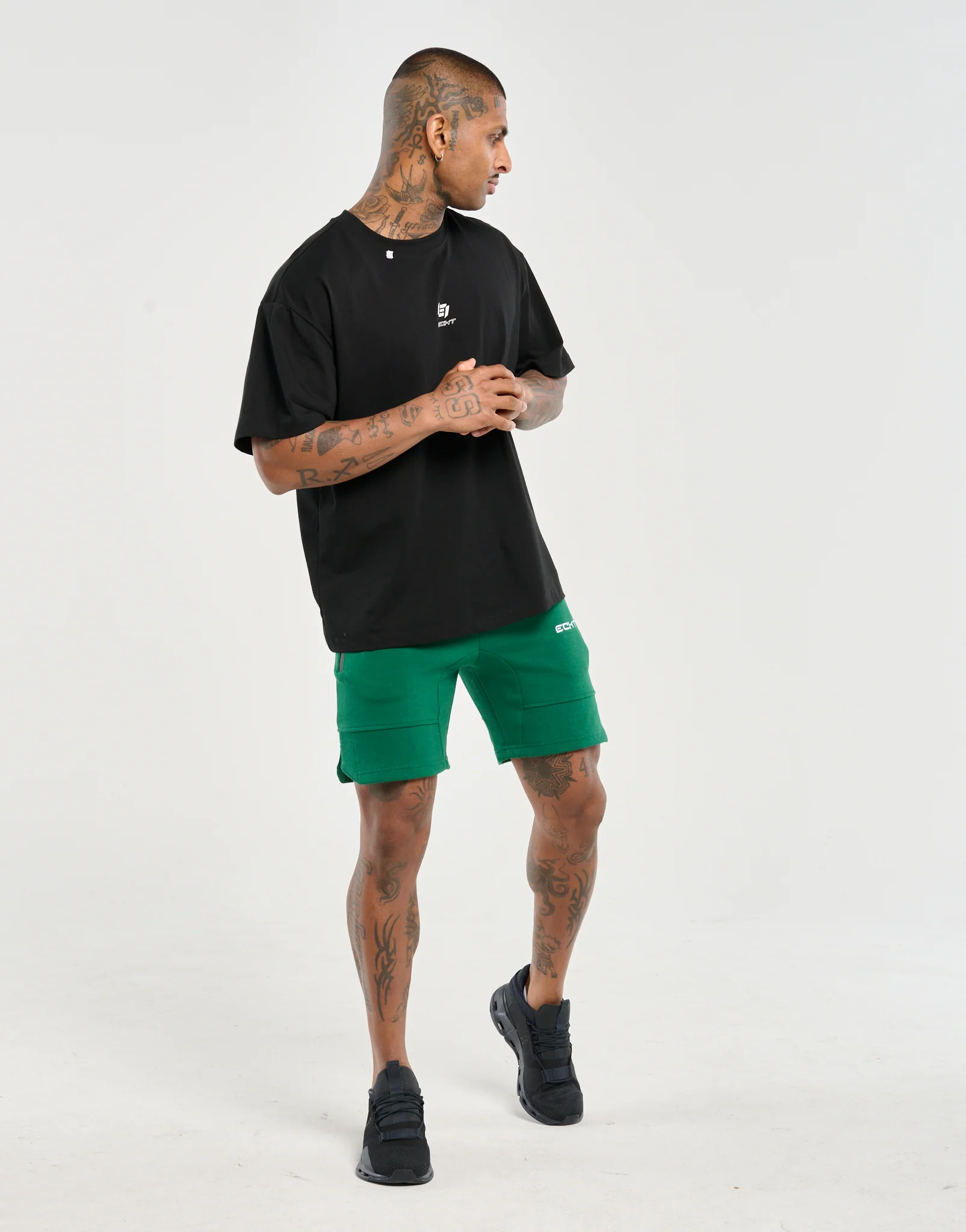 Echt Force Knit Shorts - Forest Green - Image 3