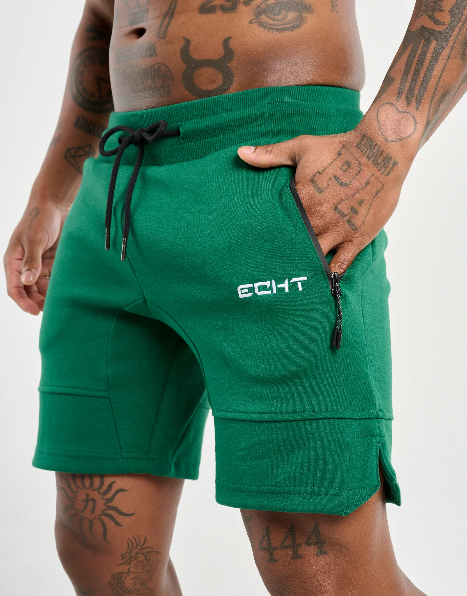 Echt Force Knit Shorts - Forest Green - Image 5