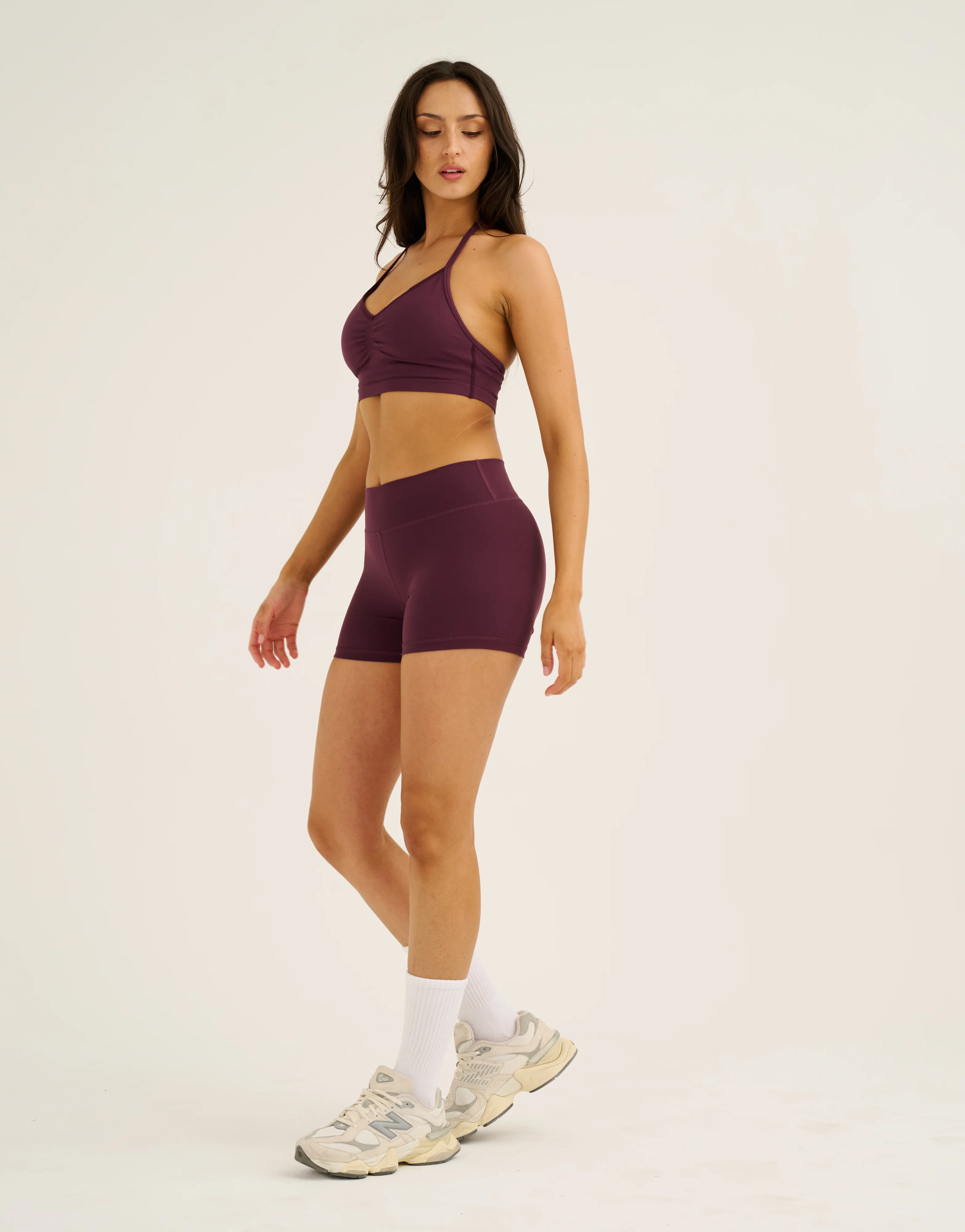 Echt Force Scrunch Mid-Waist Shorts - Blackberry - Image 10