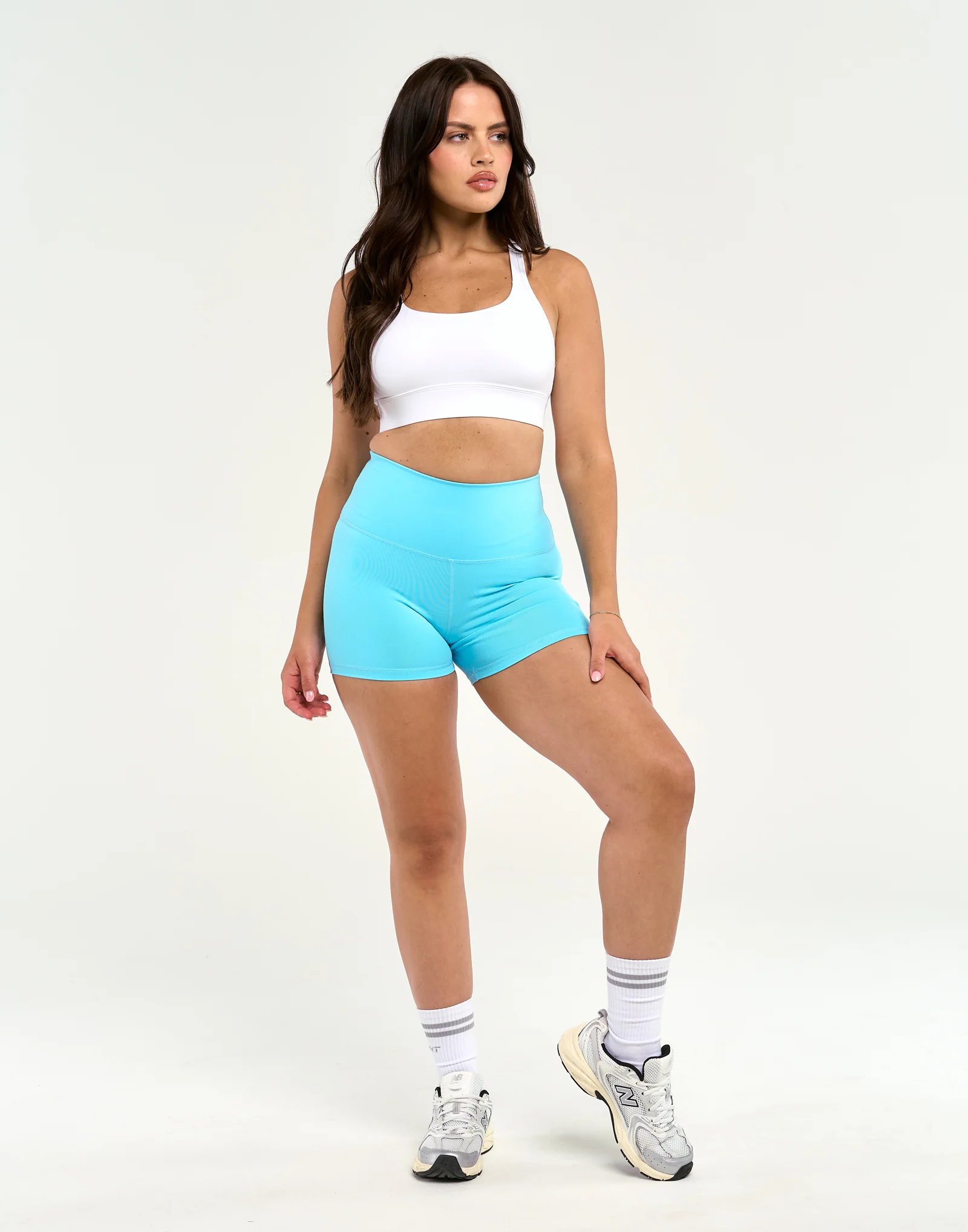 Echt Force Scrunch Shorts - Baby Blue - Image 2
