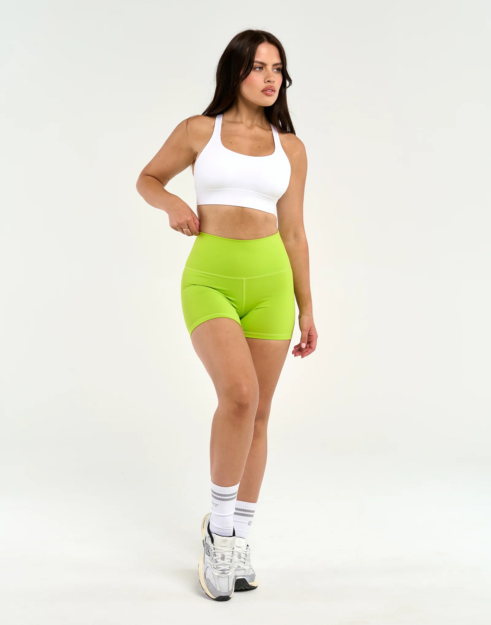 Echt Force Scrunch Shorts - Lime Green - Image 9