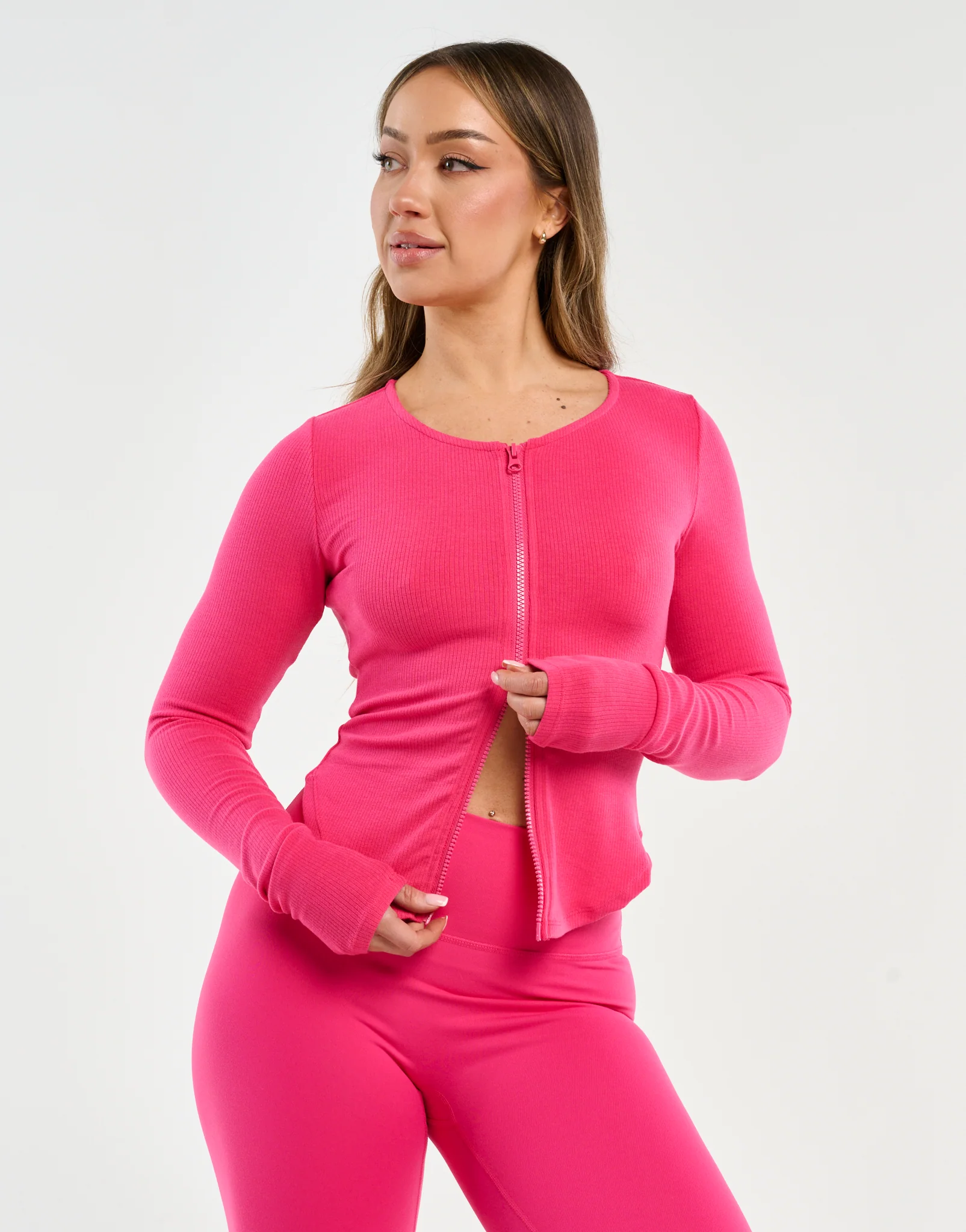 Echt Knit Cardigan - Bright Pink - Image 4