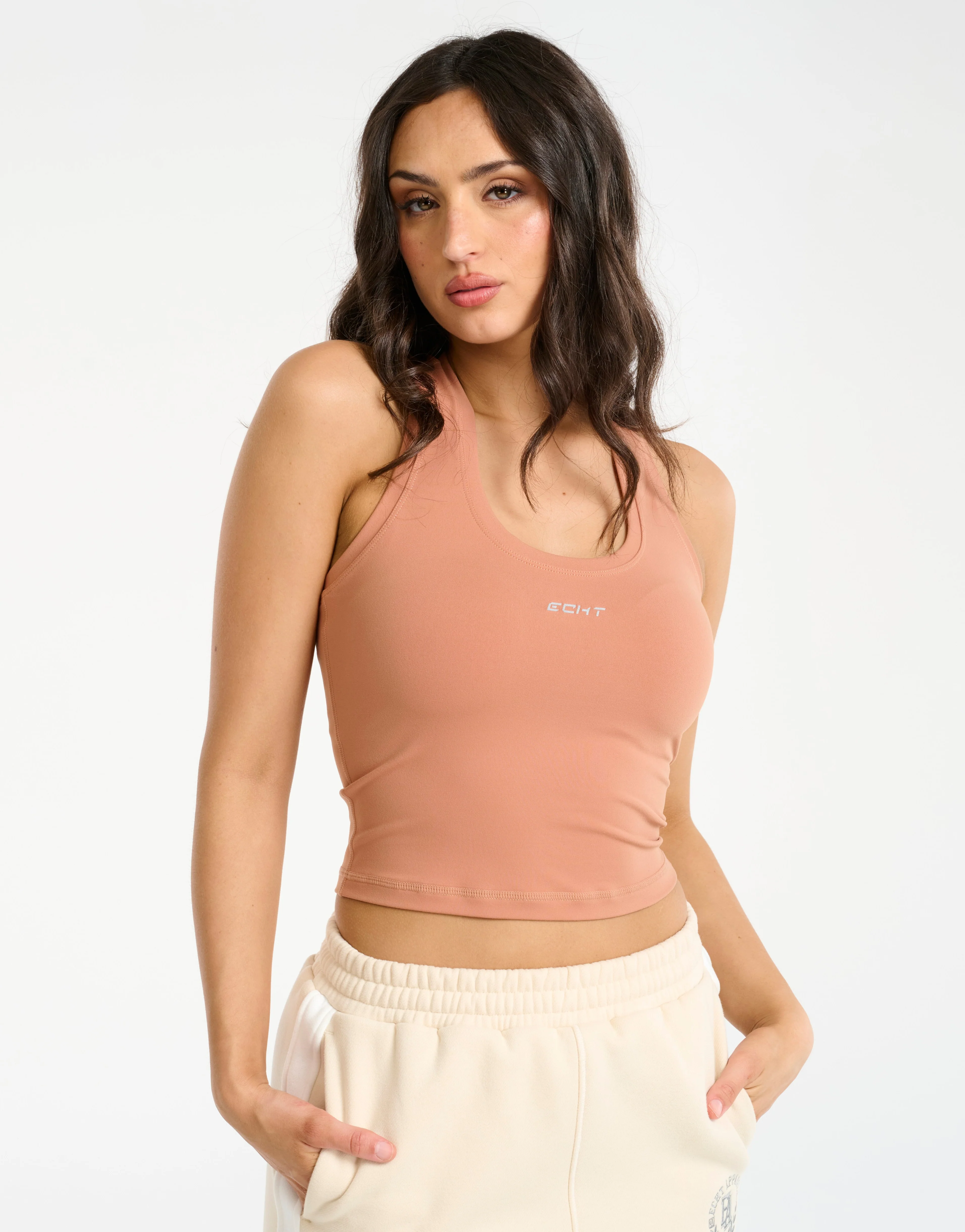 Echt Midriff Singlet - Sunset - Image 3