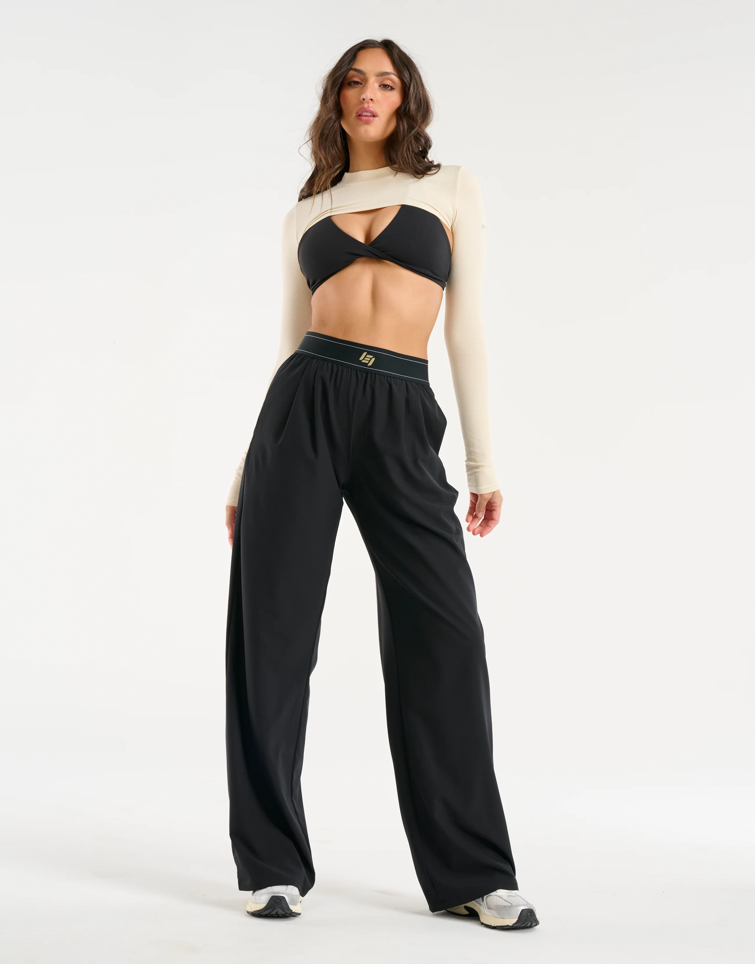 Echt Ribbed High Cut Long Sleeve - Taupe - Image 5