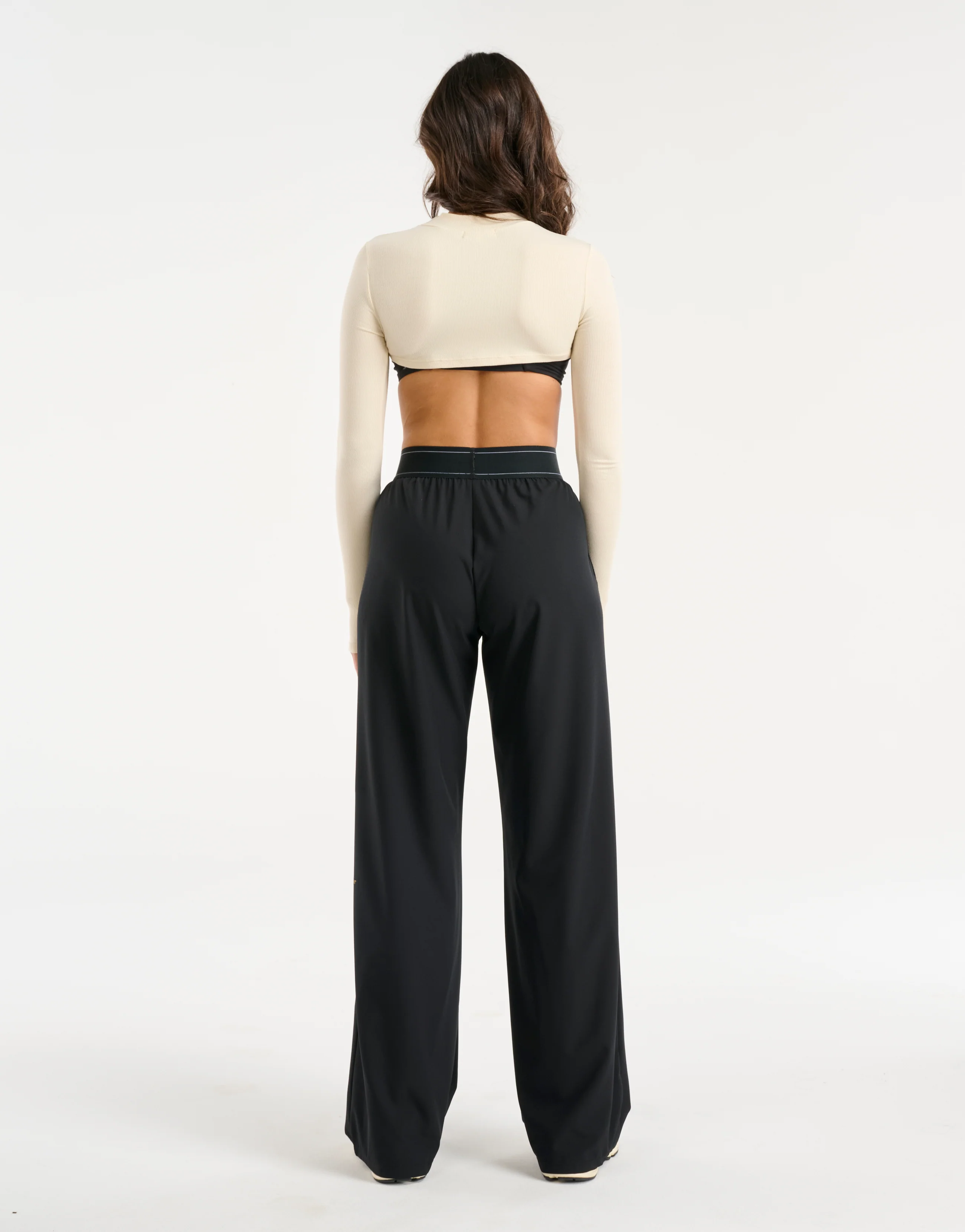 Echt Ribbed High Cut Long Sleeve - Taupe - Image 9