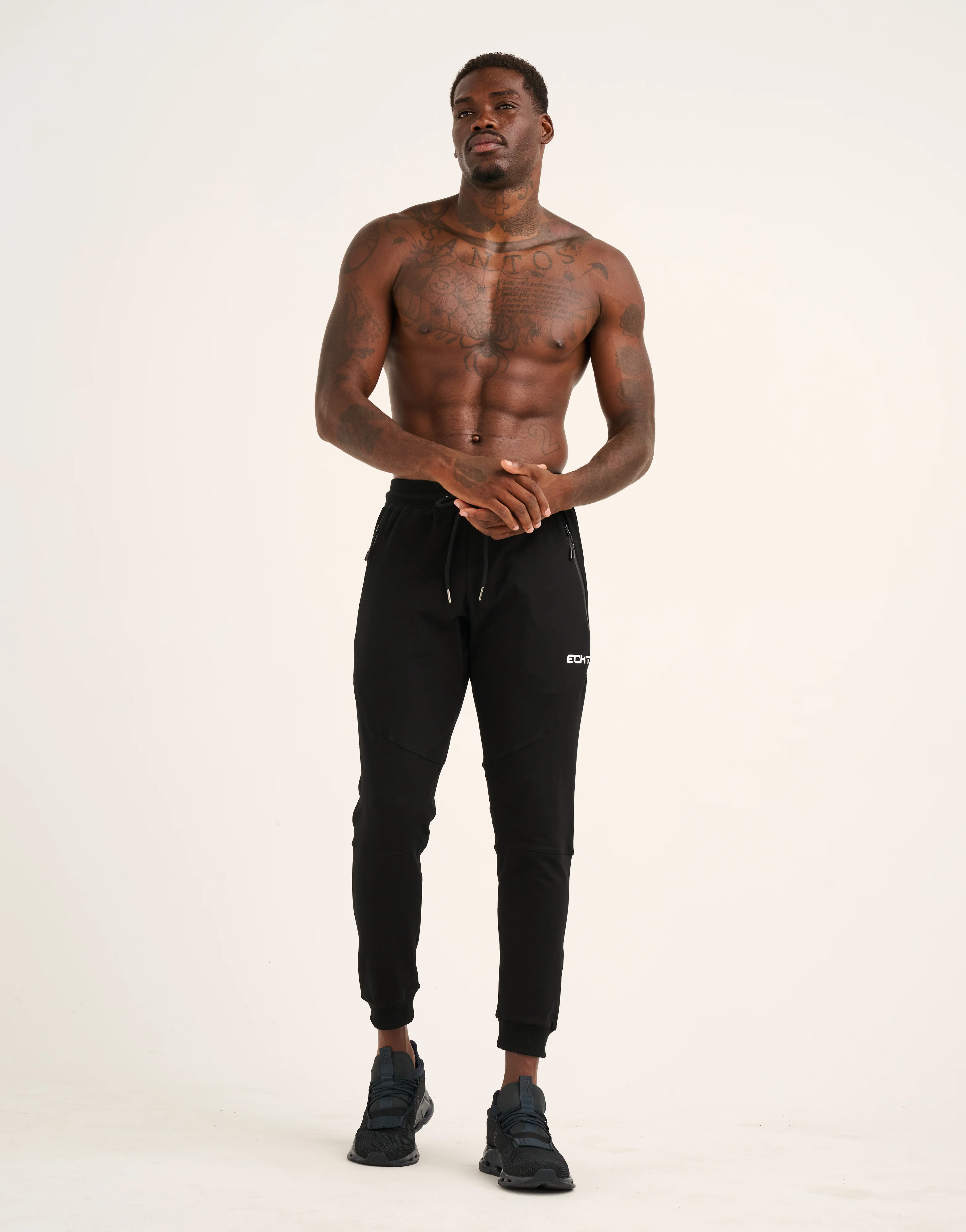 Echt Tapered Joggers - Black - Image 10