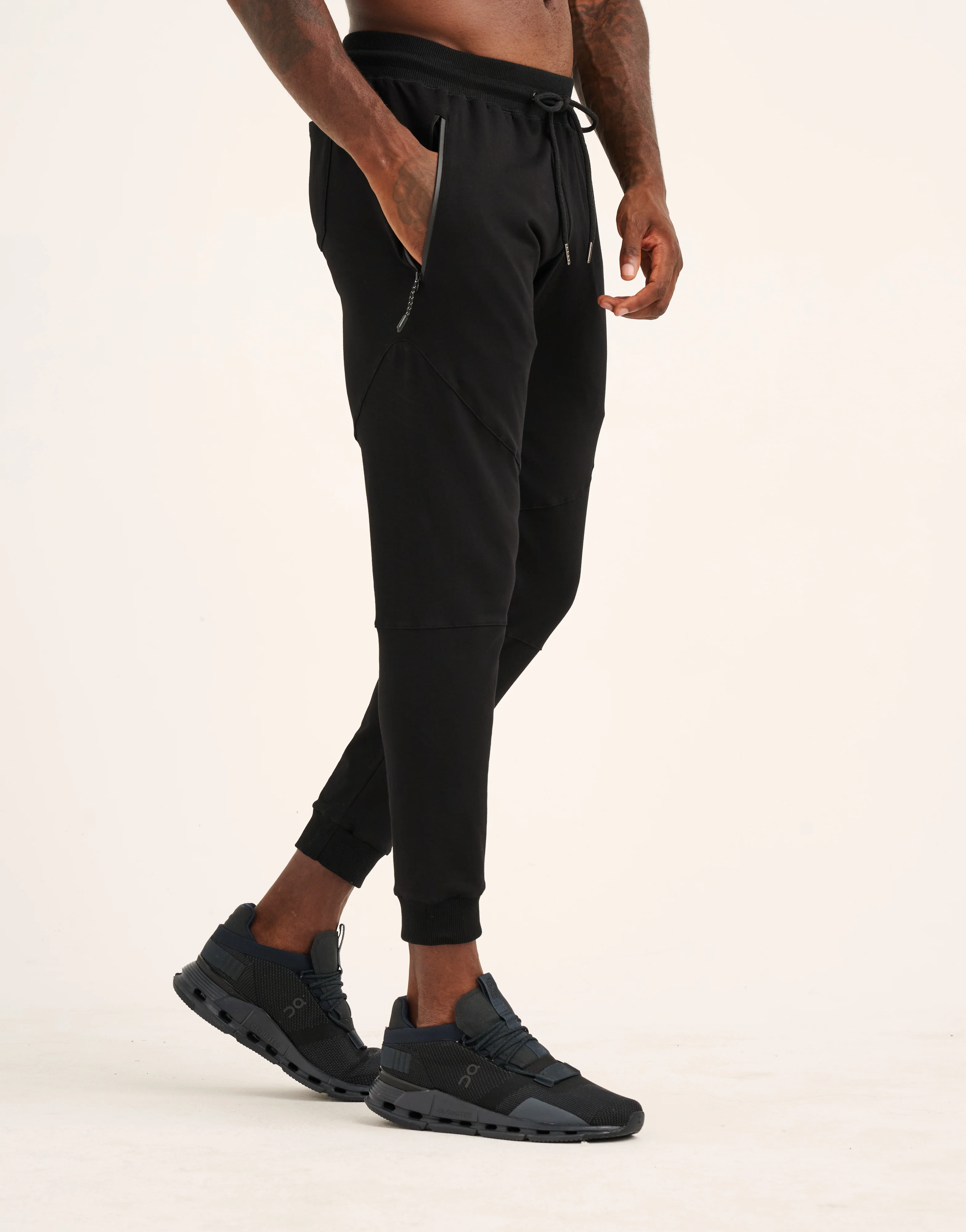 Echt Tapered Joggers - Black - Image 8