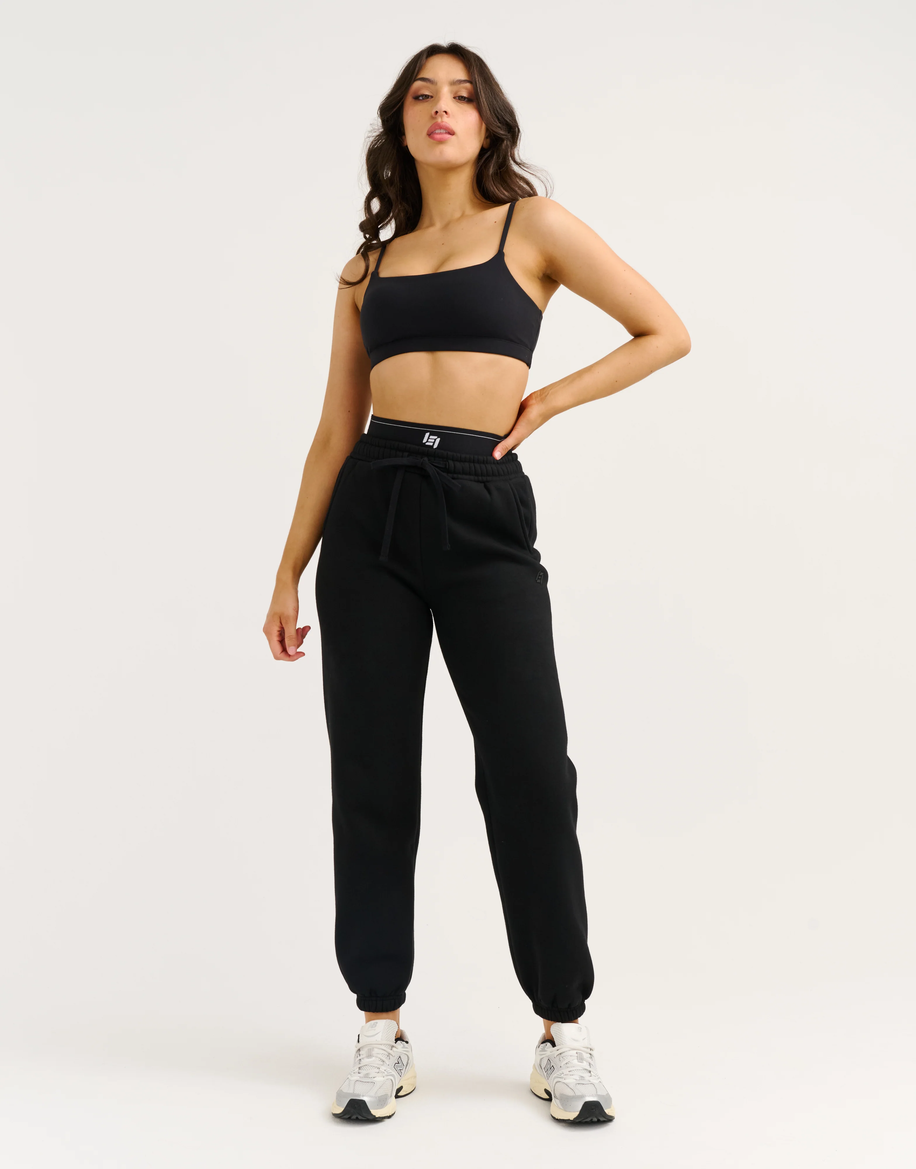 Elemental Layered Jogger Sweatpants - Black - Image 4
