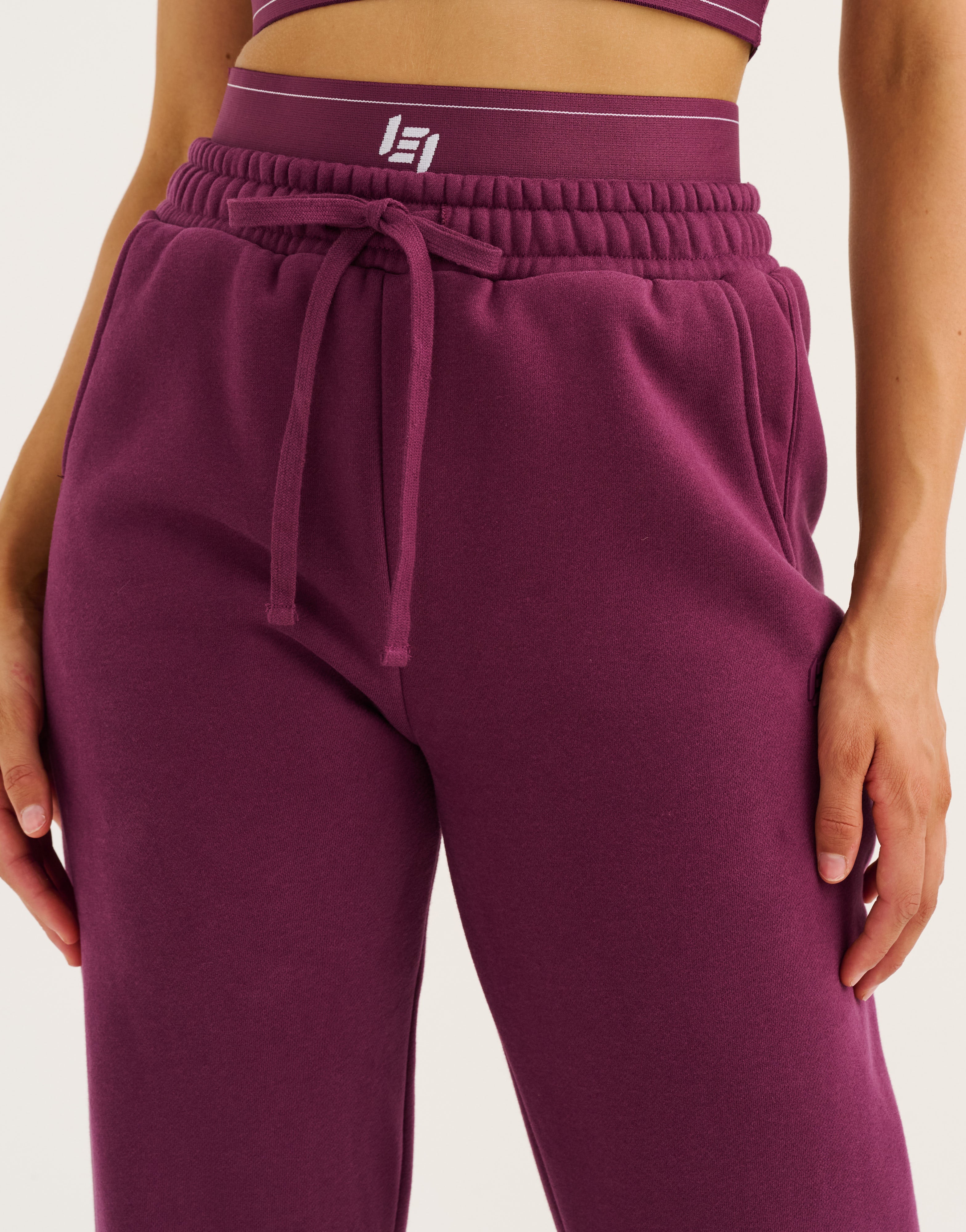 Elemental Layered Jogger Sweatpants - Blackberry - Image 11