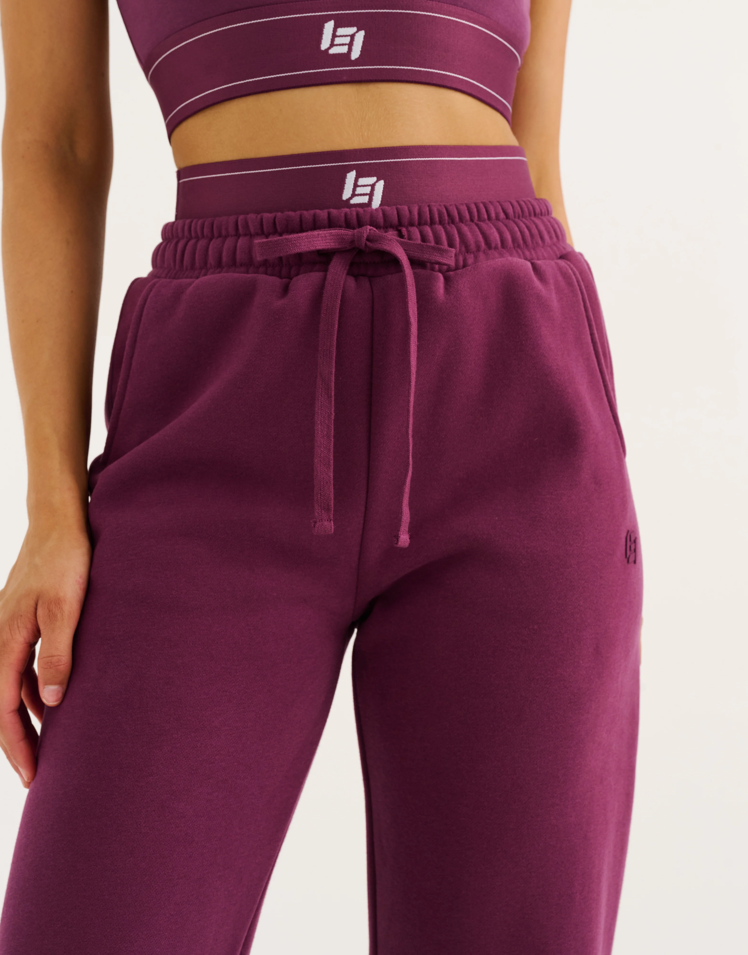 Elemental Layered Jogger Sweatpants - Blackberry - Image 12