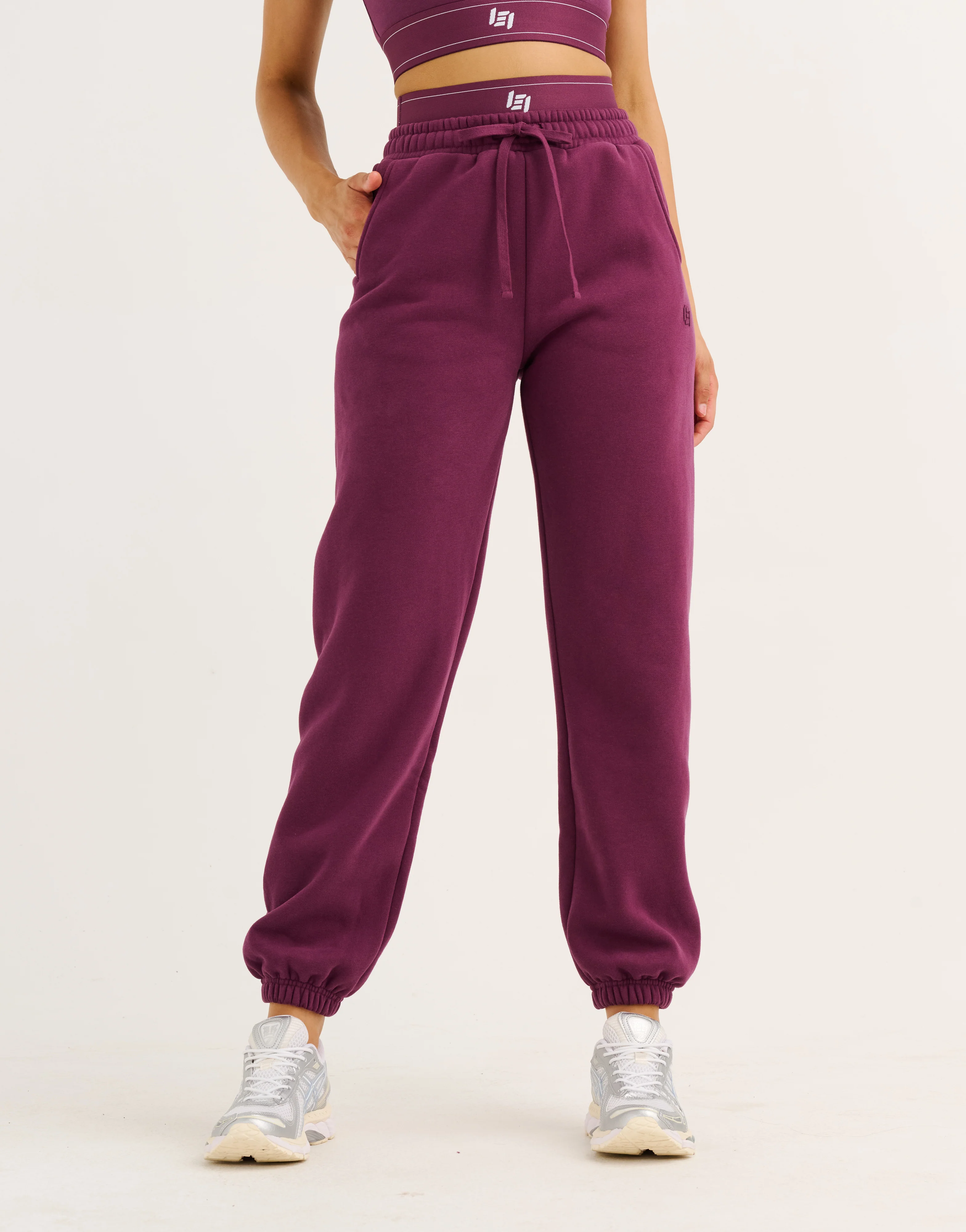 Elemental Layered Jogger Sweatpants - Blackberry - Image 3