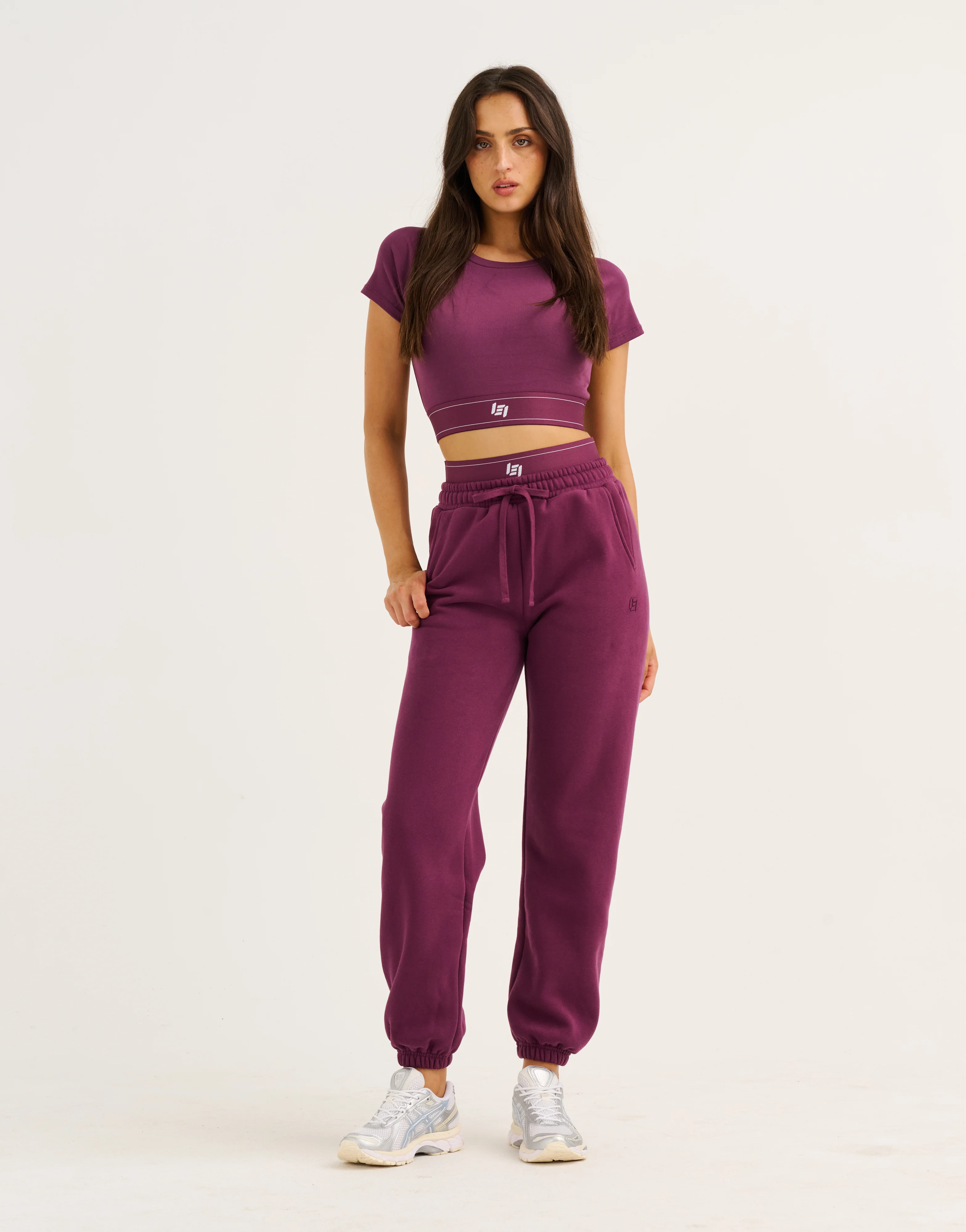 Elemental Layered Jogger Sweatpants - Blackberry - Image 5