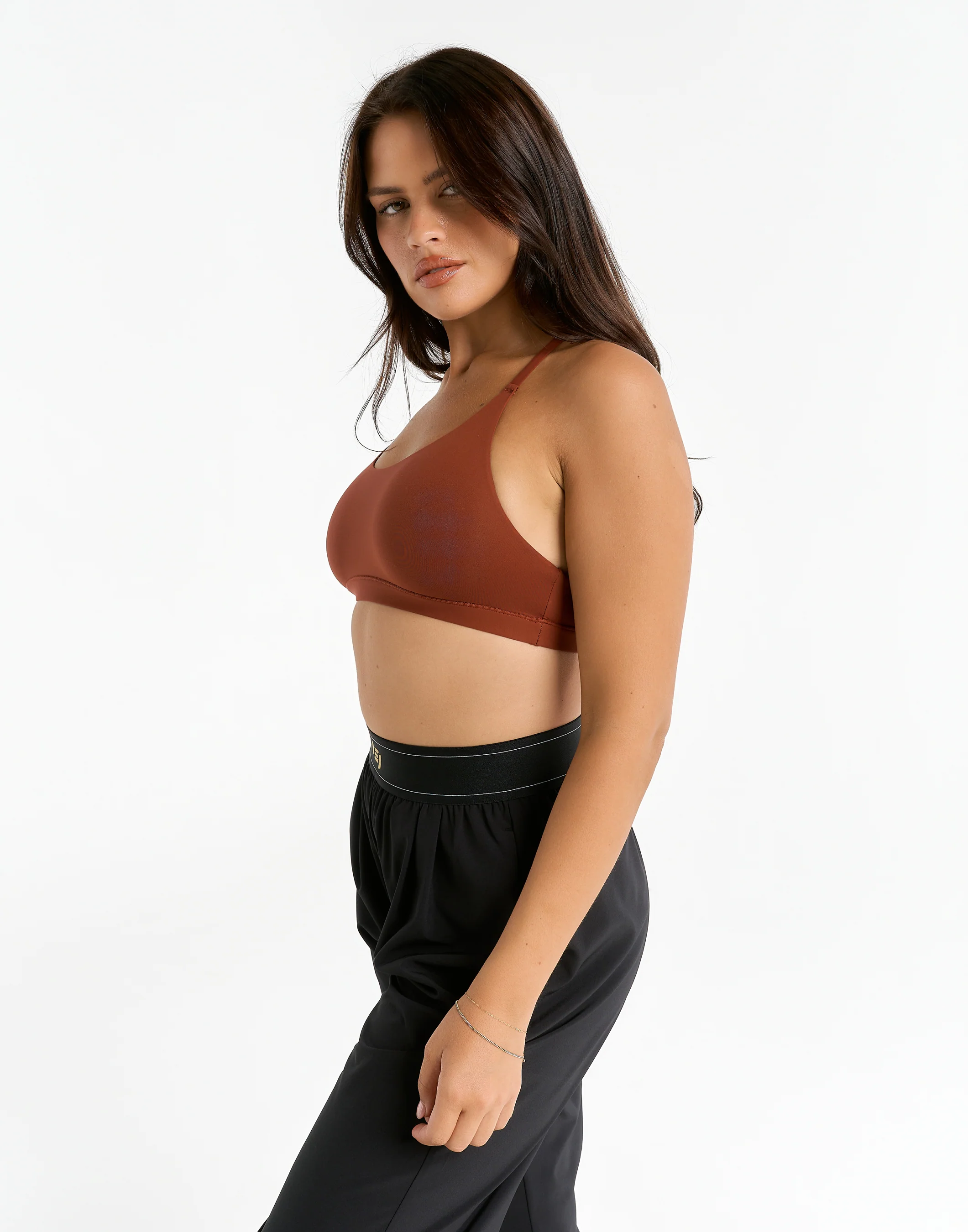 Elemental Raceback Scoop Bralette - Brown - Image 10