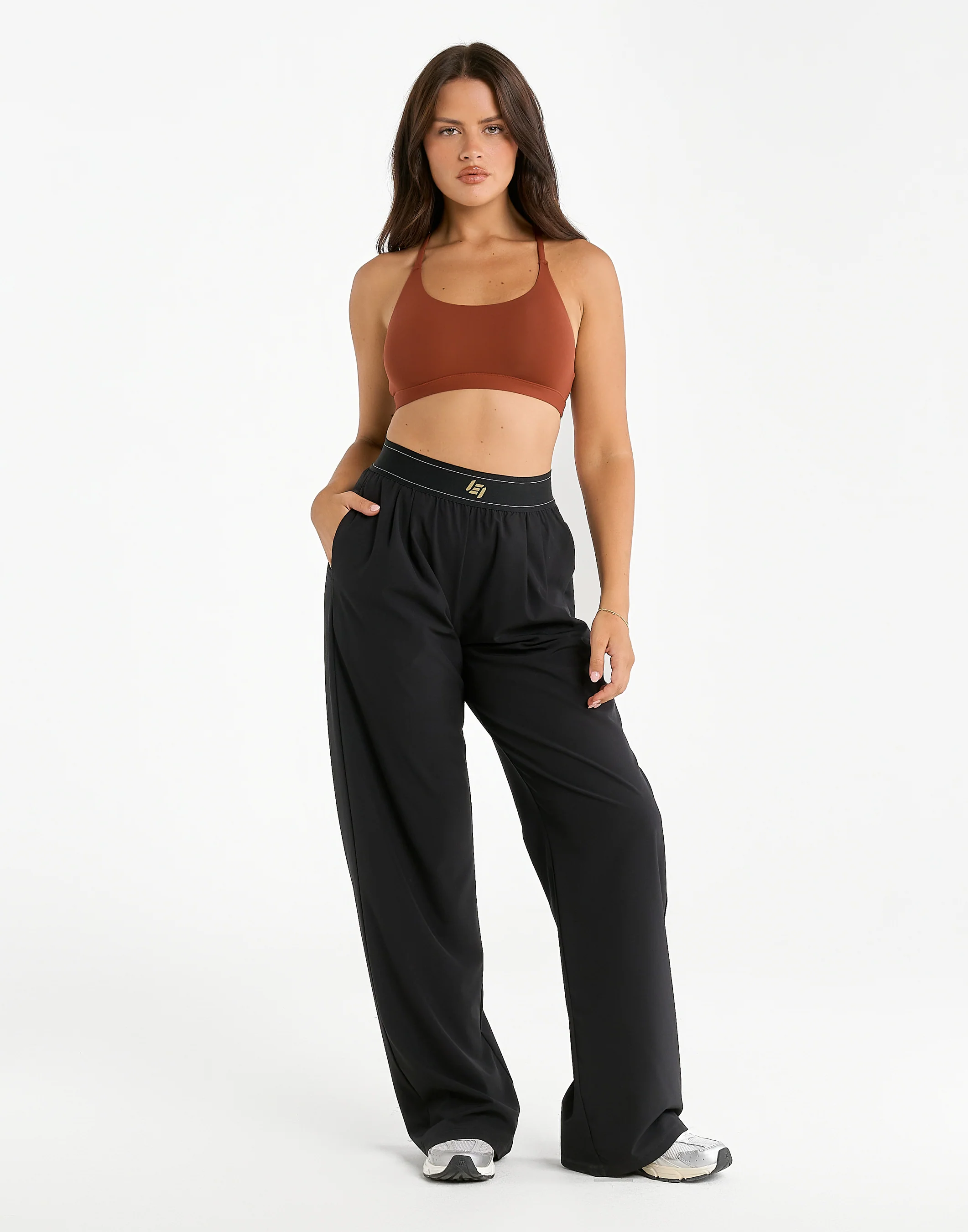 Elemental Raceback Scoop Bralette - Brown - Image 8