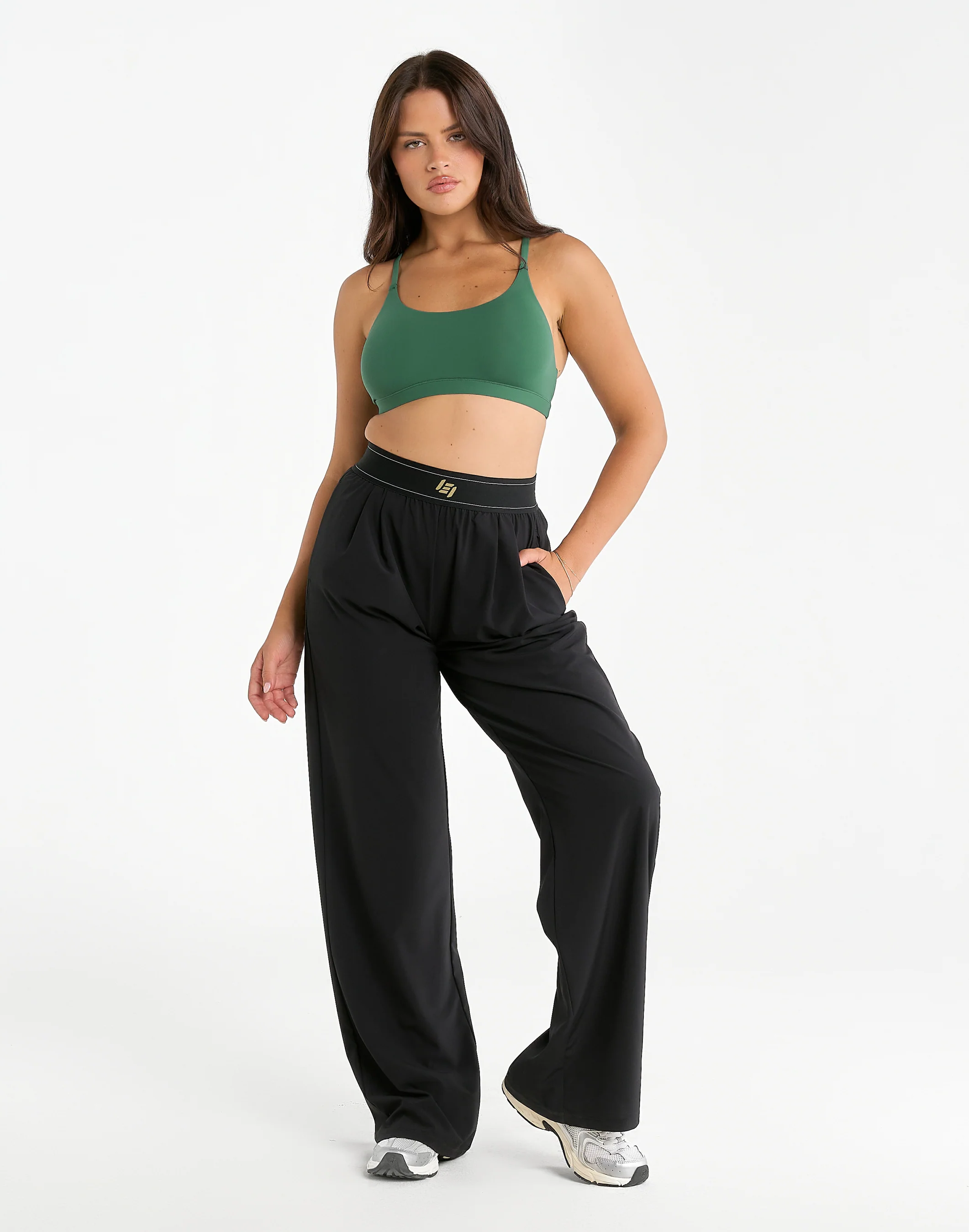 Elemental Raceback Scoop Bralette - Green - Image 3
