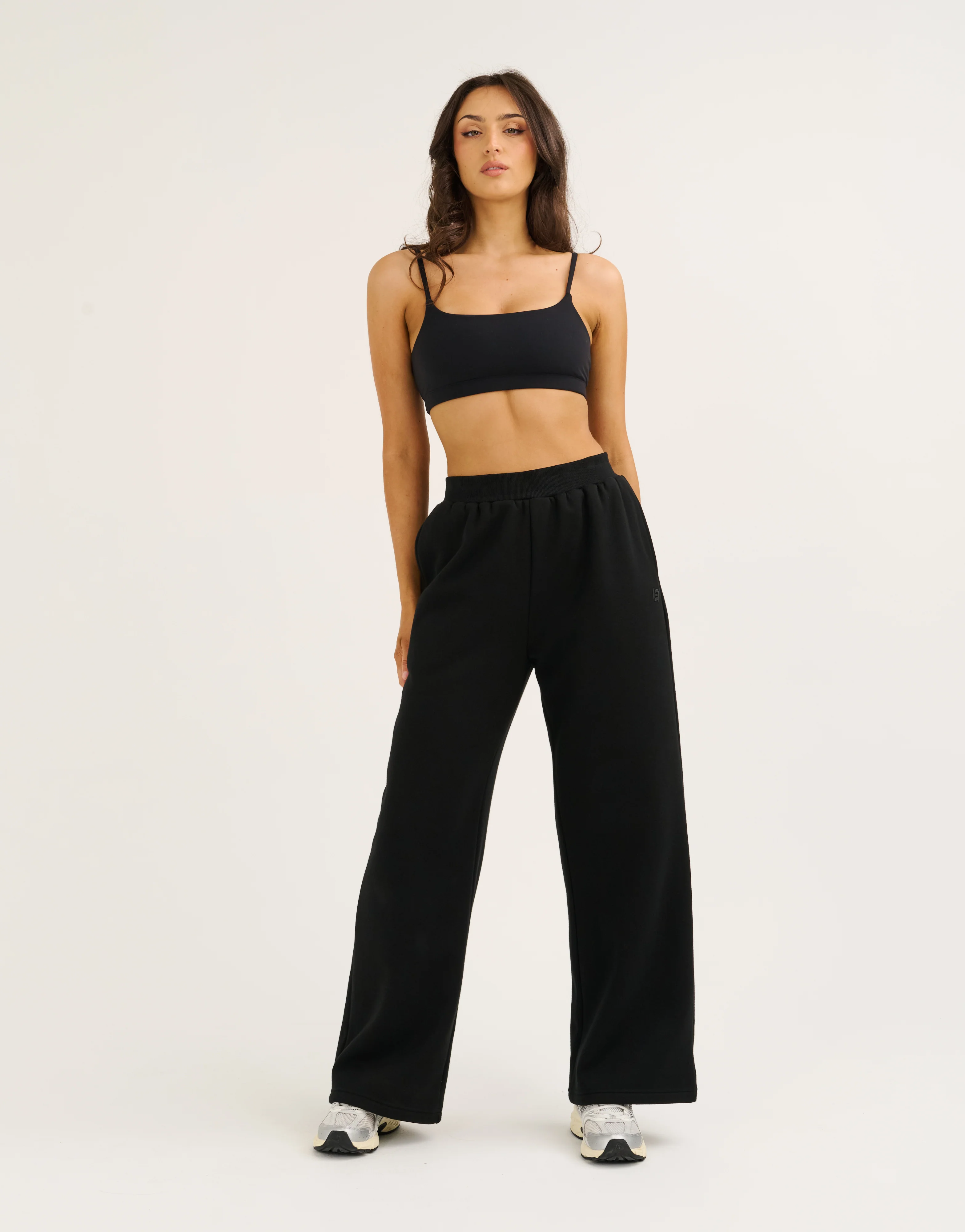 Elemental Wide Leg Sweatpants - Black - Image 3