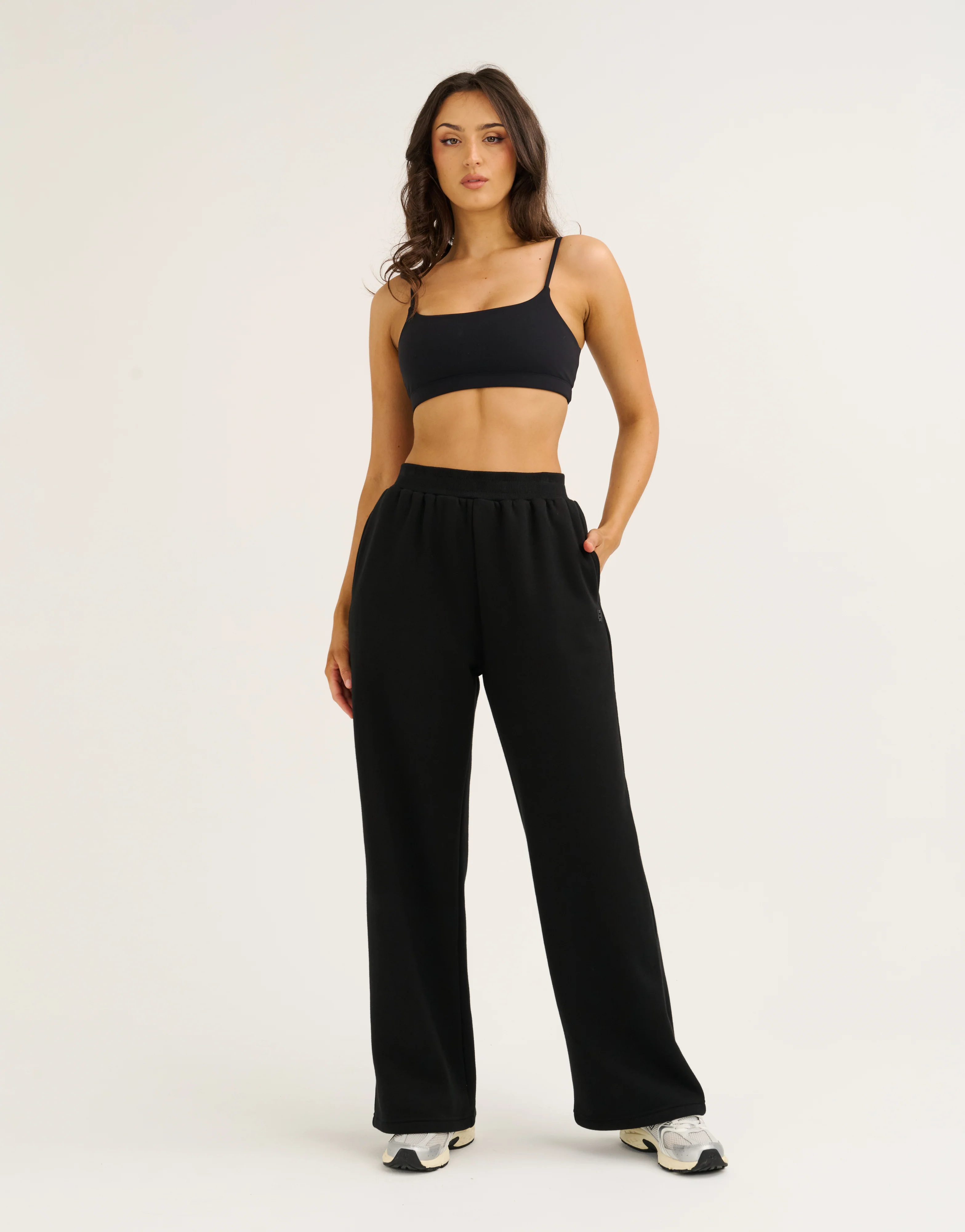 Elemental Wide Leg Sweatpants - Black - Image 9
