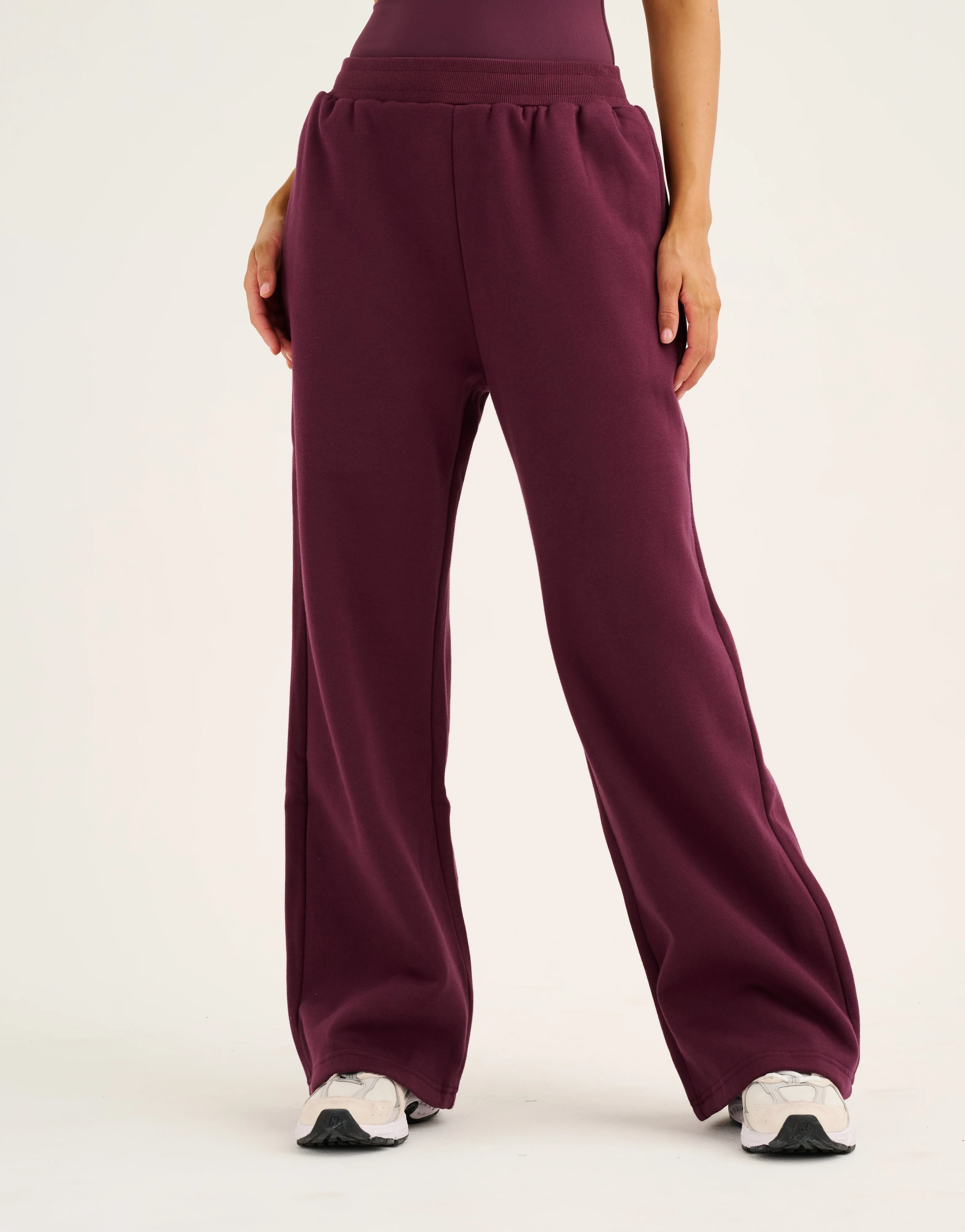 Elemental Wide Leg Sweatpants - Blackberry - Image 2