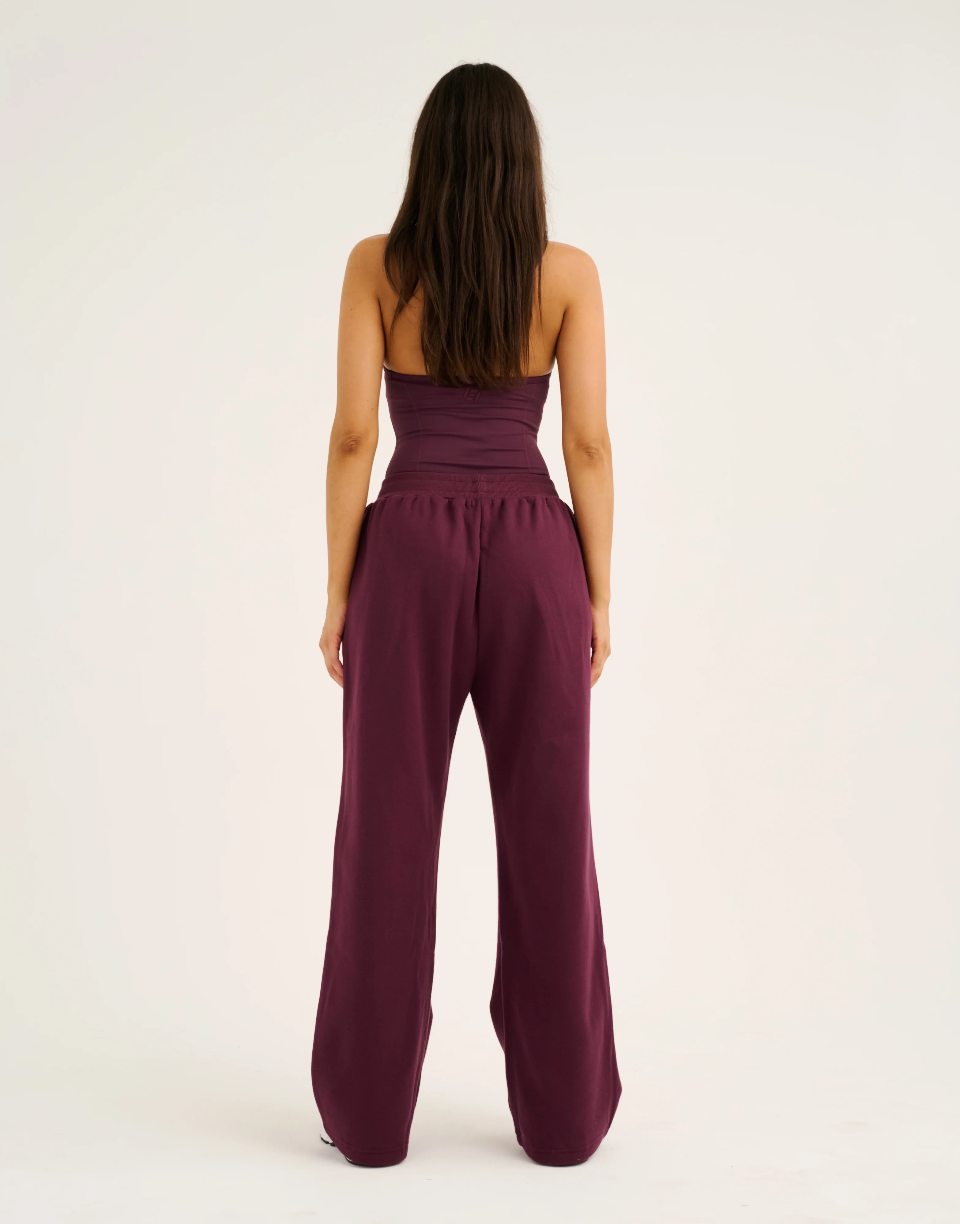 Elemental Wide Leg Sweatpants - Blackberry - Image 3