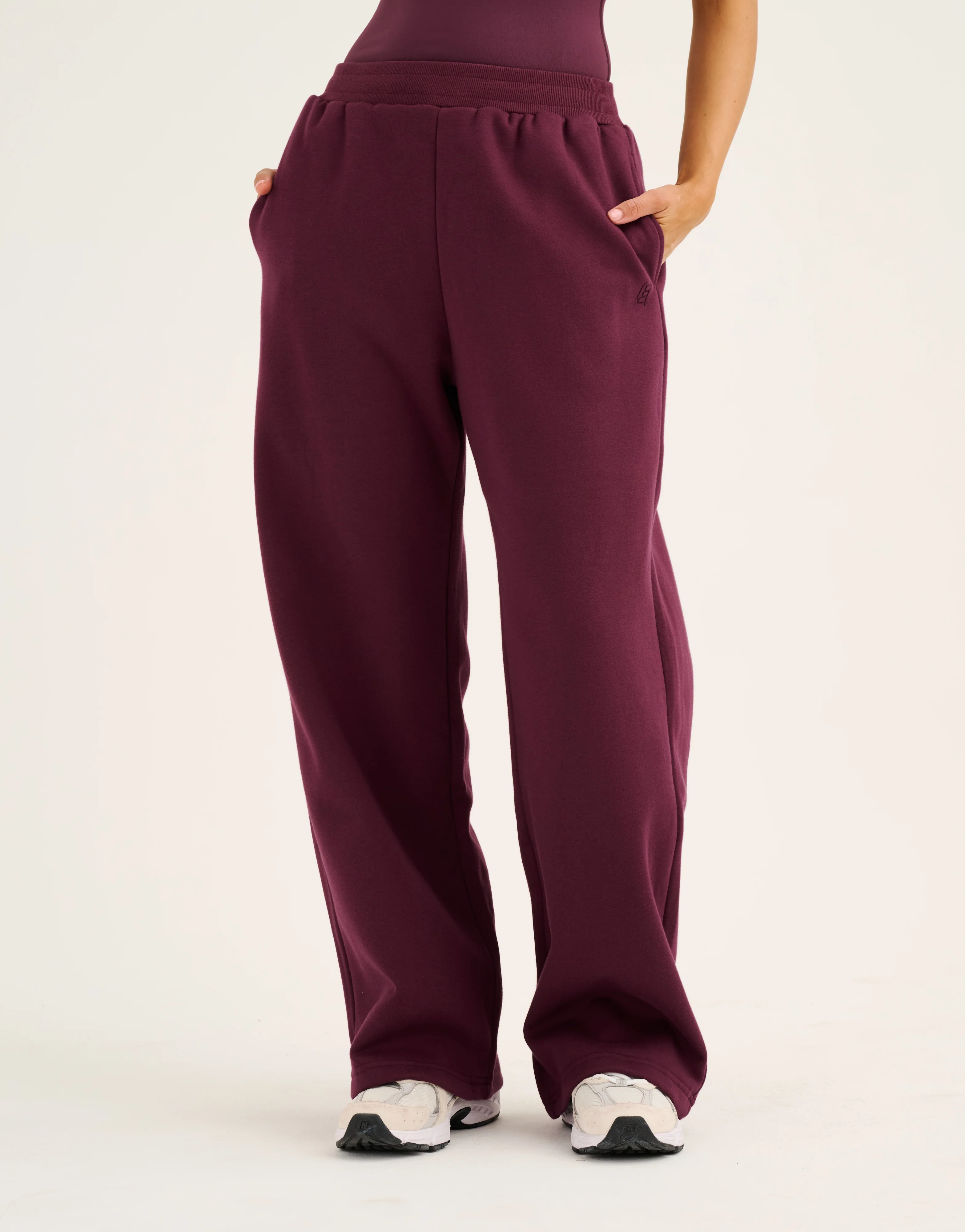 Elemental Wide Leg Sweatpants - Blackberry - Image 4