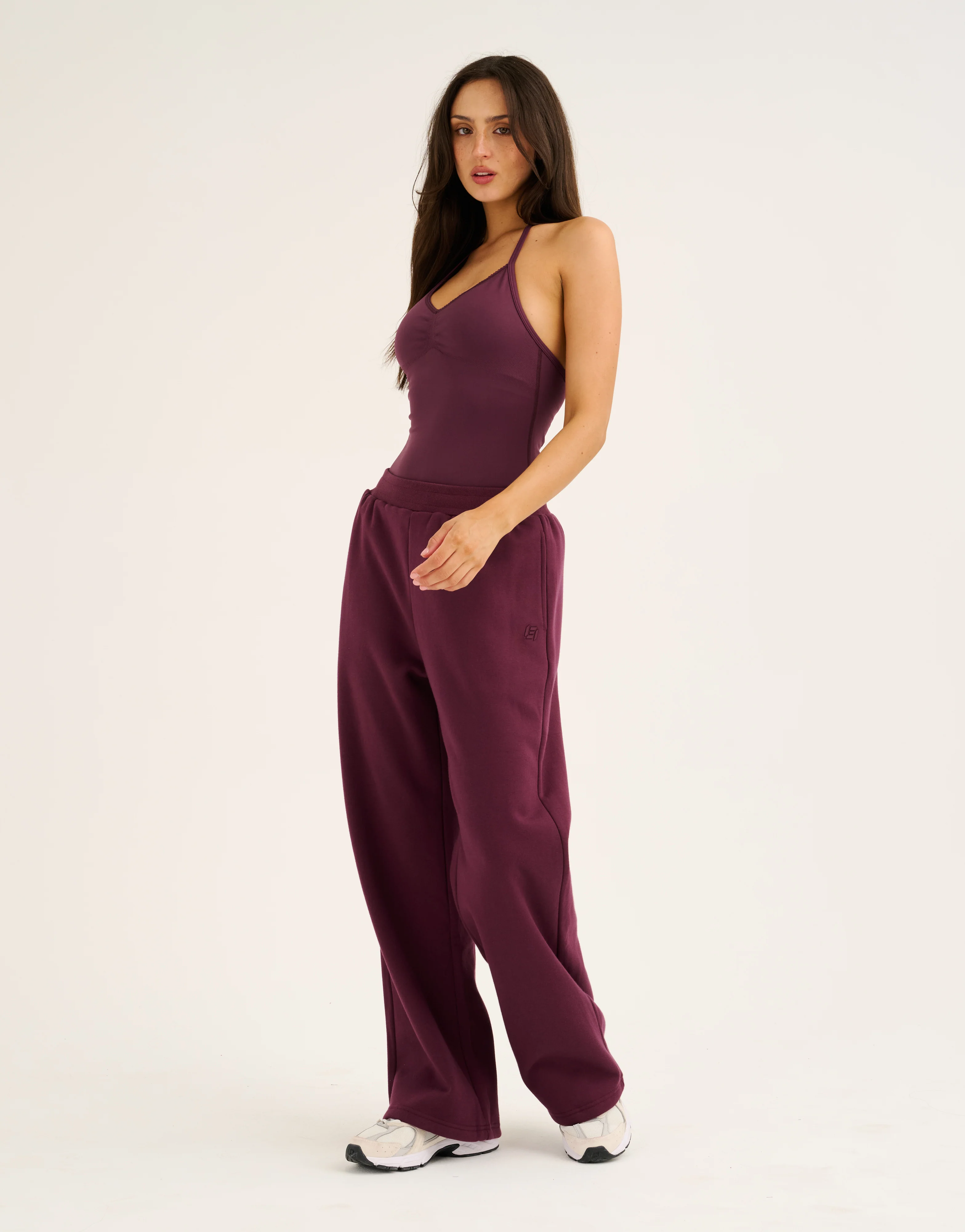 Elemental Wide Leg Sweatpants - Blackberry - Image 5