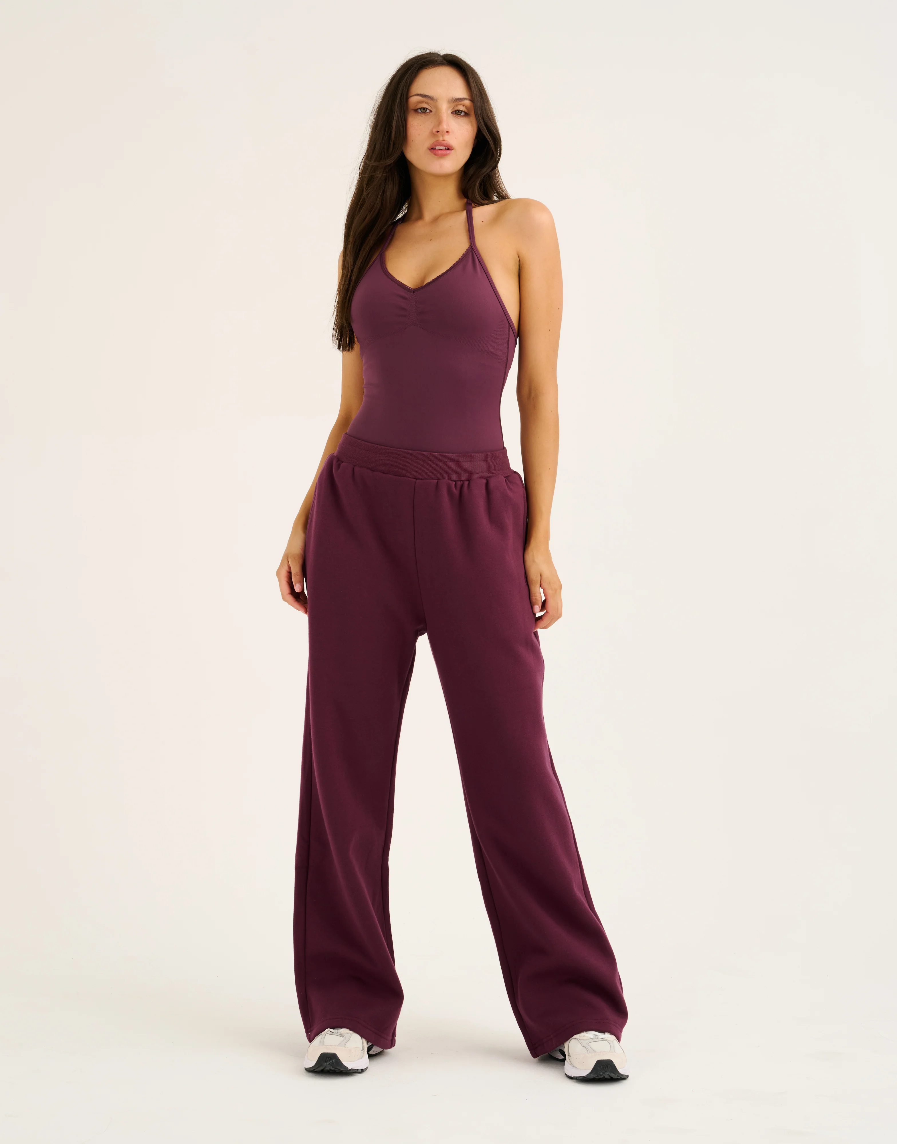 Elemental Wide Leg Sweatpants - Blackberry - Image 6