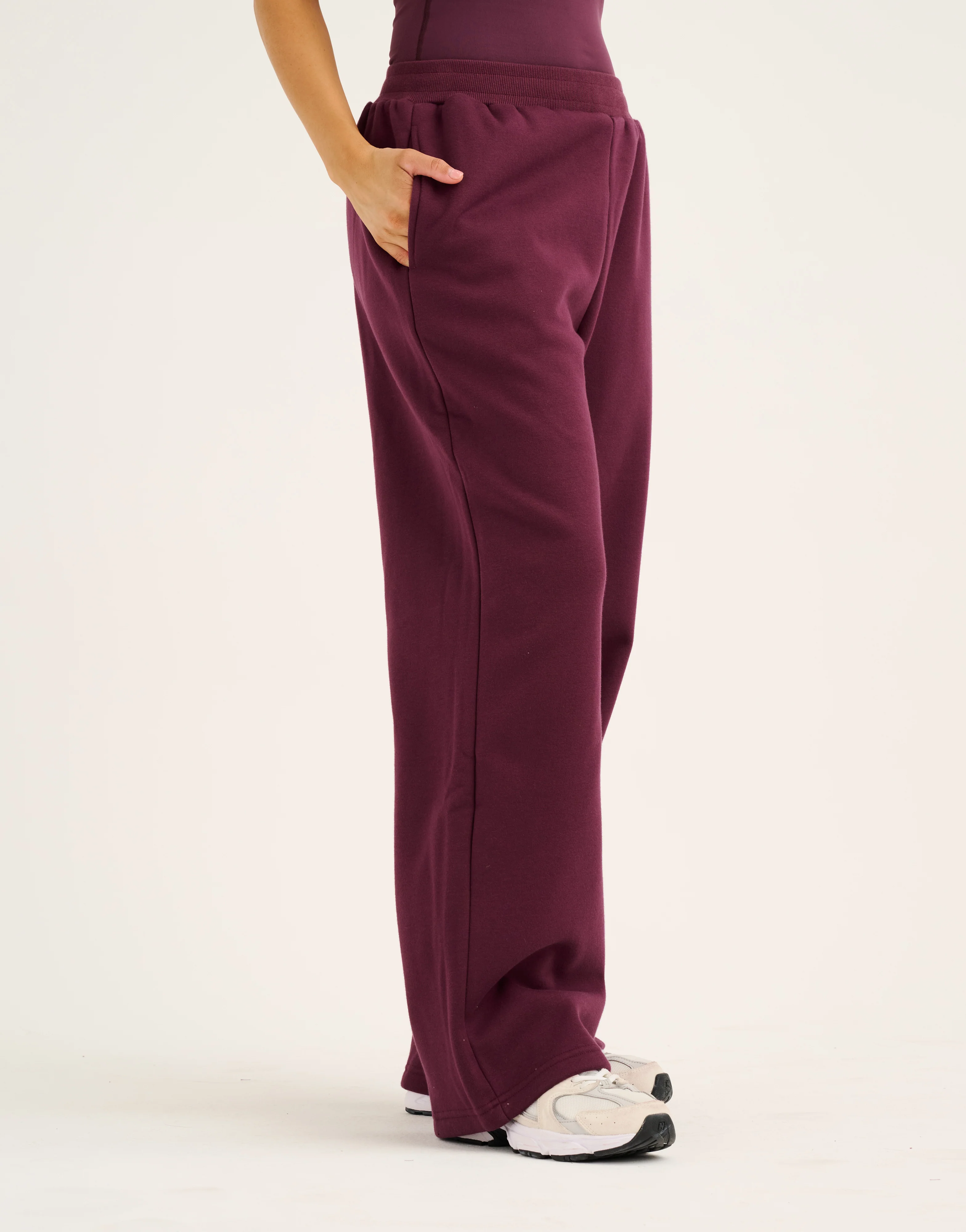 Elemental Wide Leg Sweatpants - Blackberry - Image 7