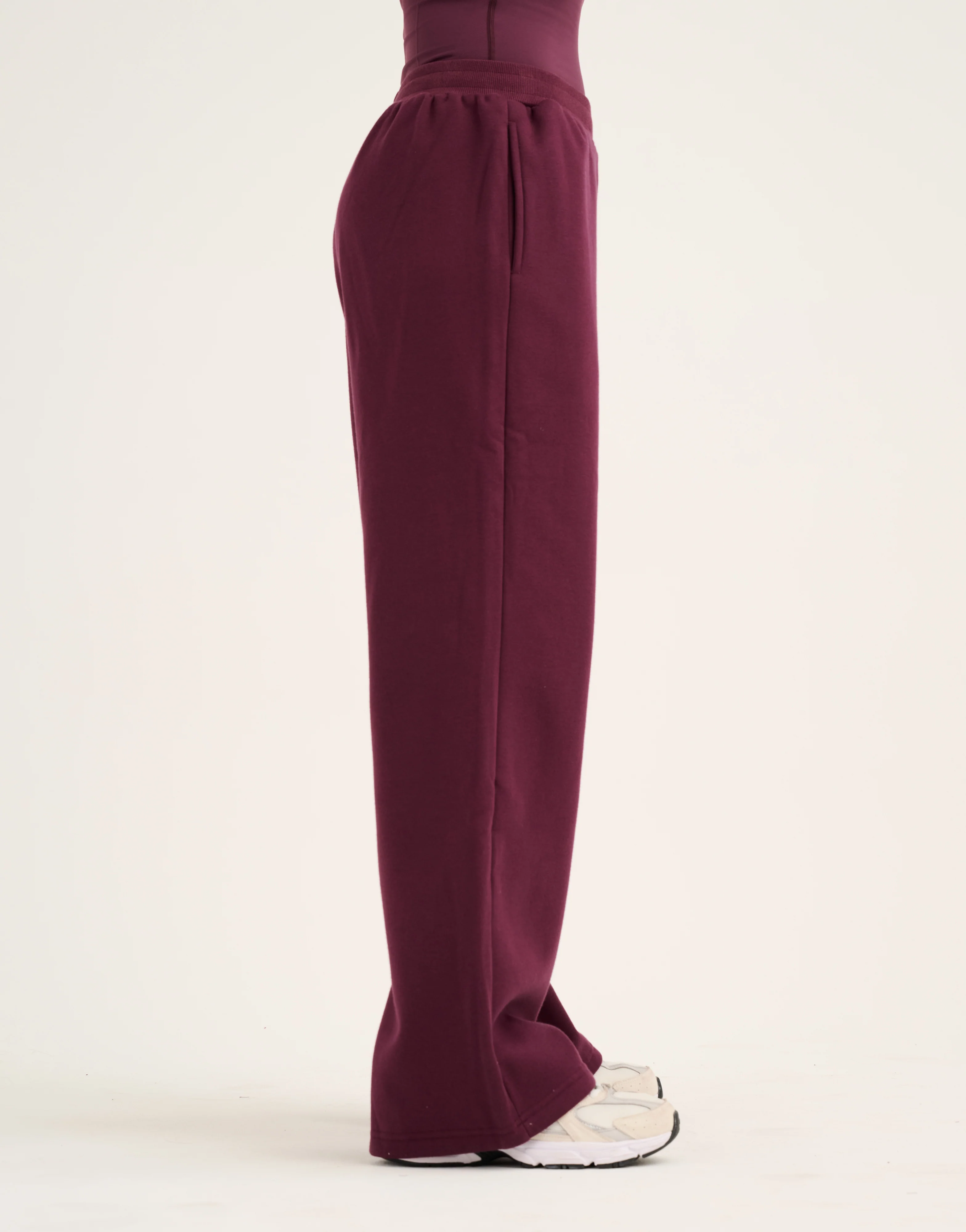 Elemental Wide Leg Sweatpants - Blackberry - Image 8
