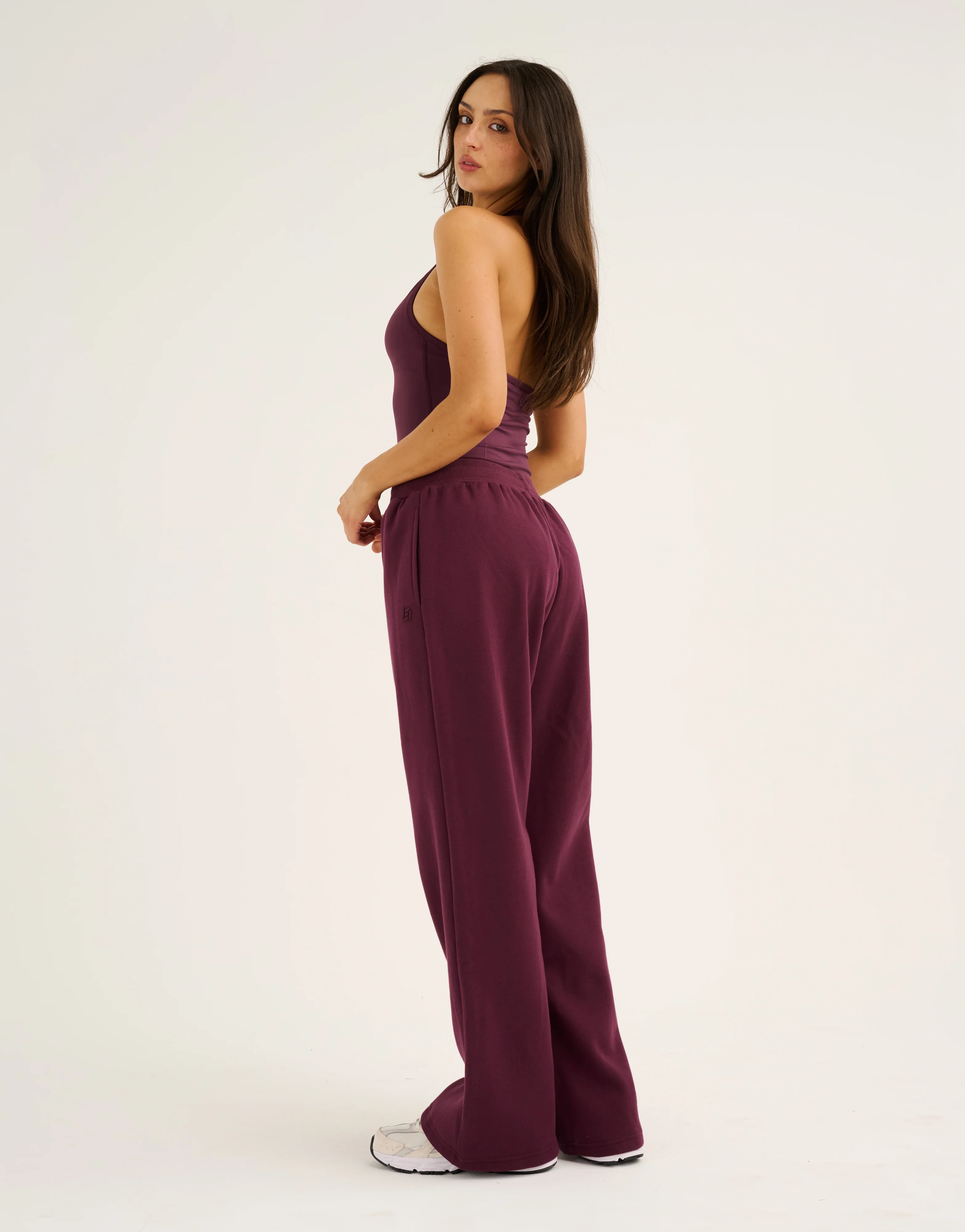 Elemental Wide Leg Sweatpants - Blackberry - Image 9
