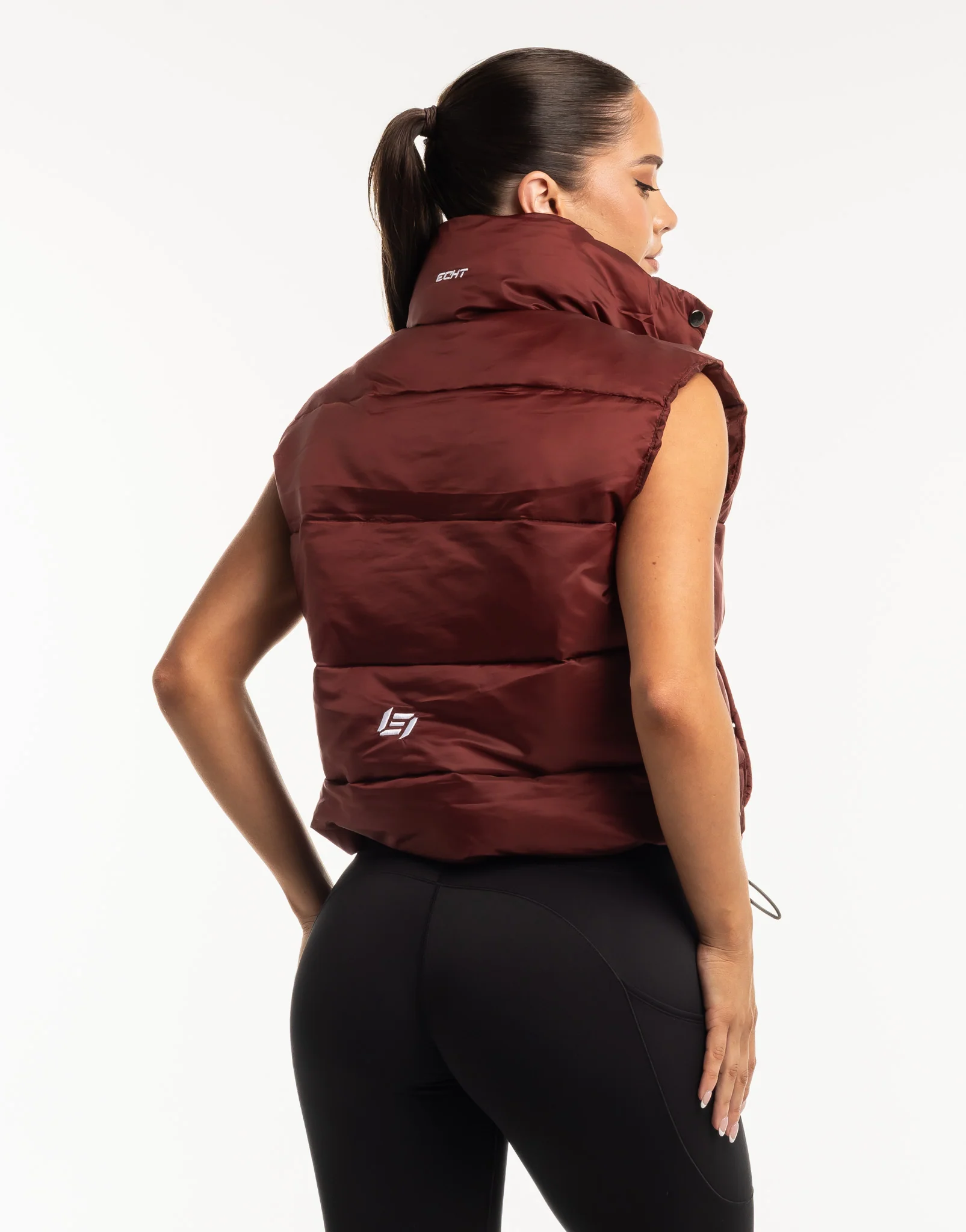 Elevate Puffer Vest - Brown - Image 3