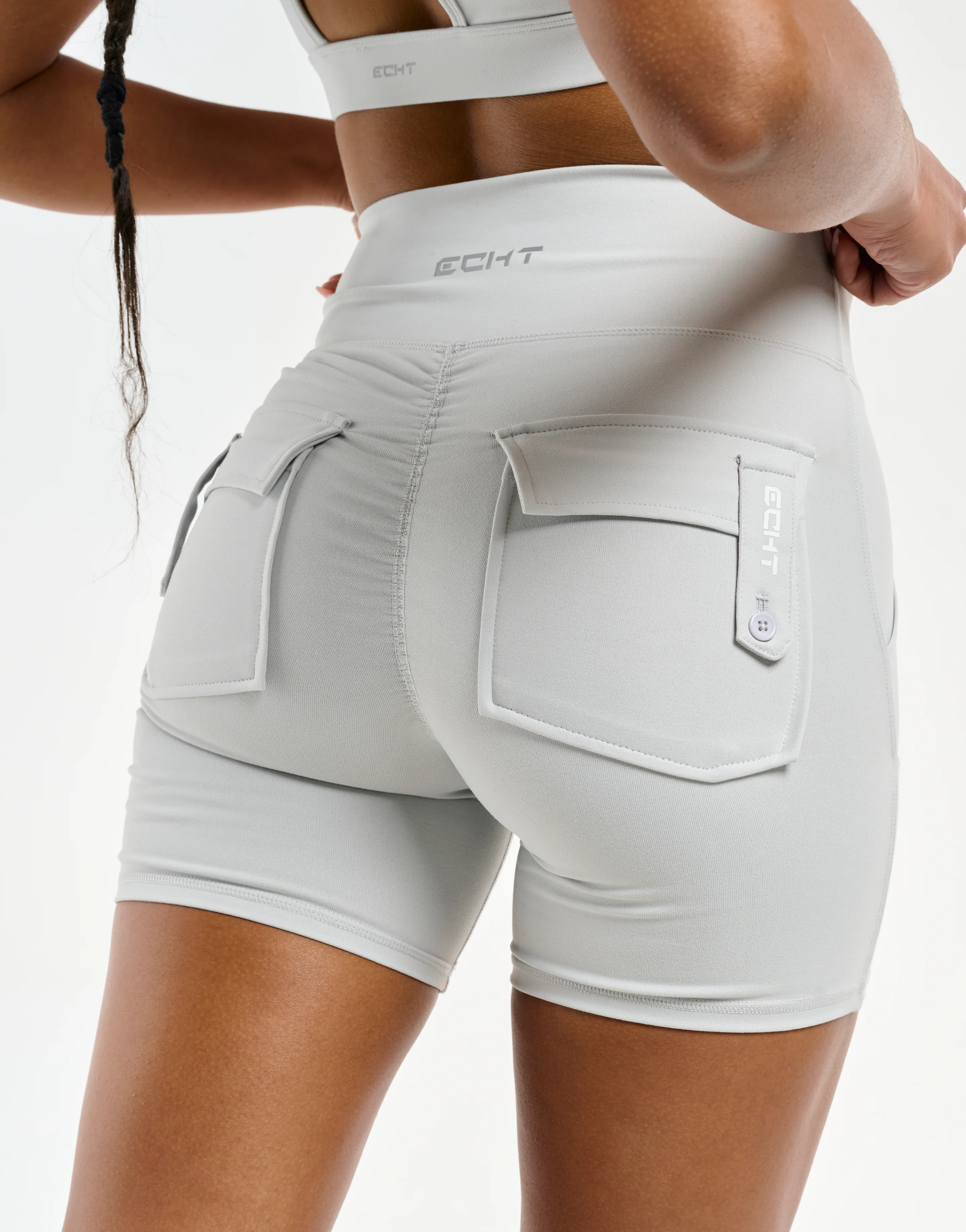 Essence Shorts - Micro Grey - Image 5