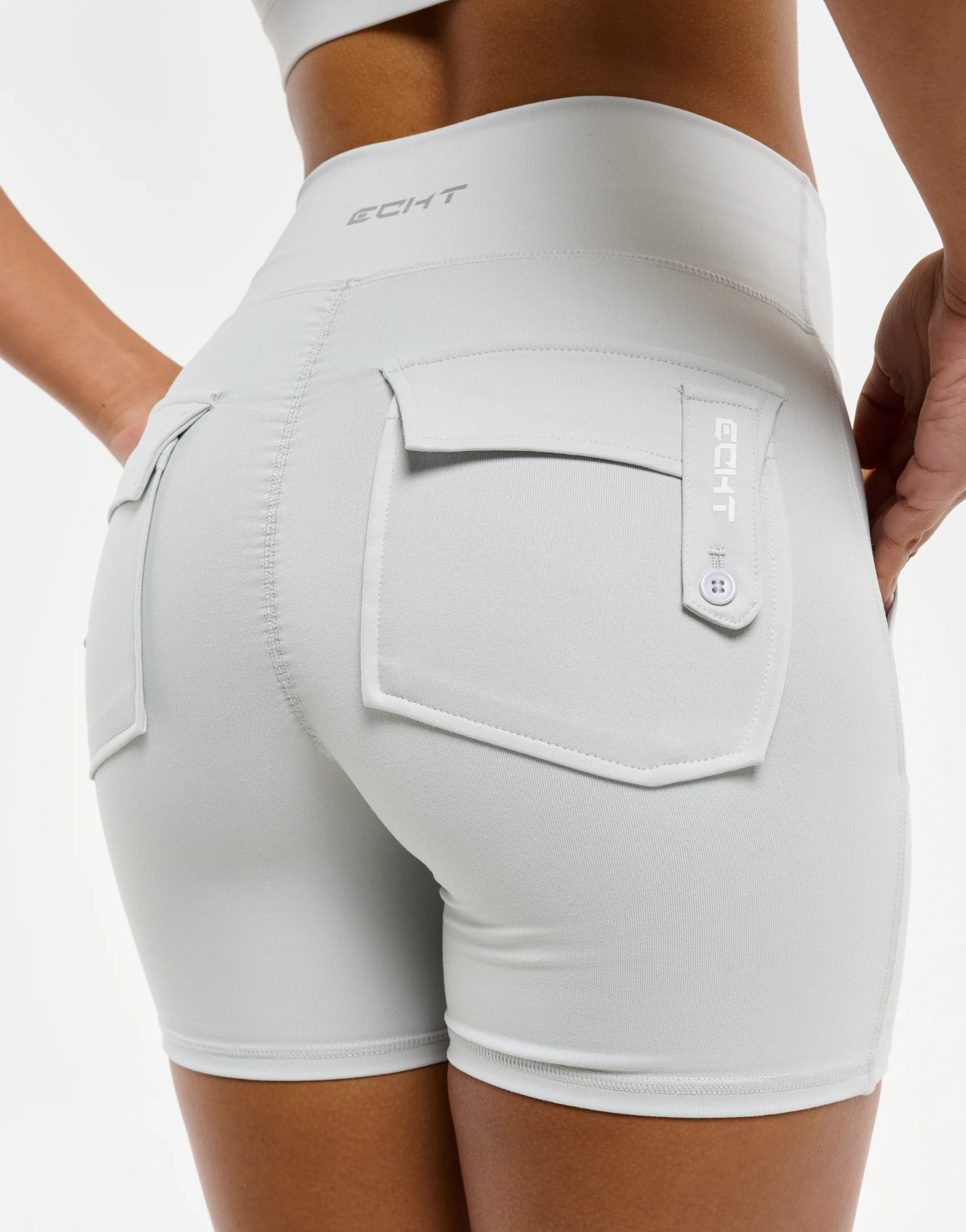 Essence Shorts - Micro Grey - Image 8