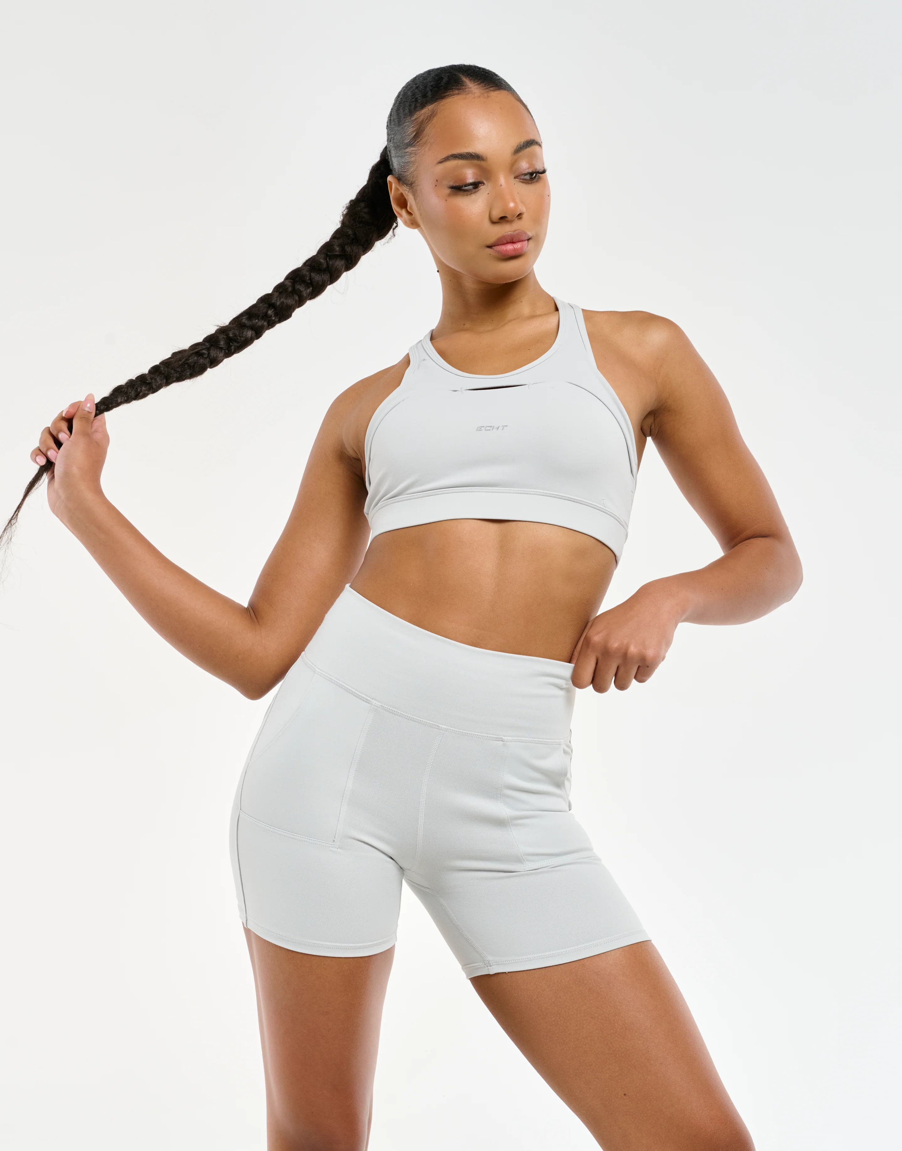 Essence Shorts - Micro Grey - Image 9