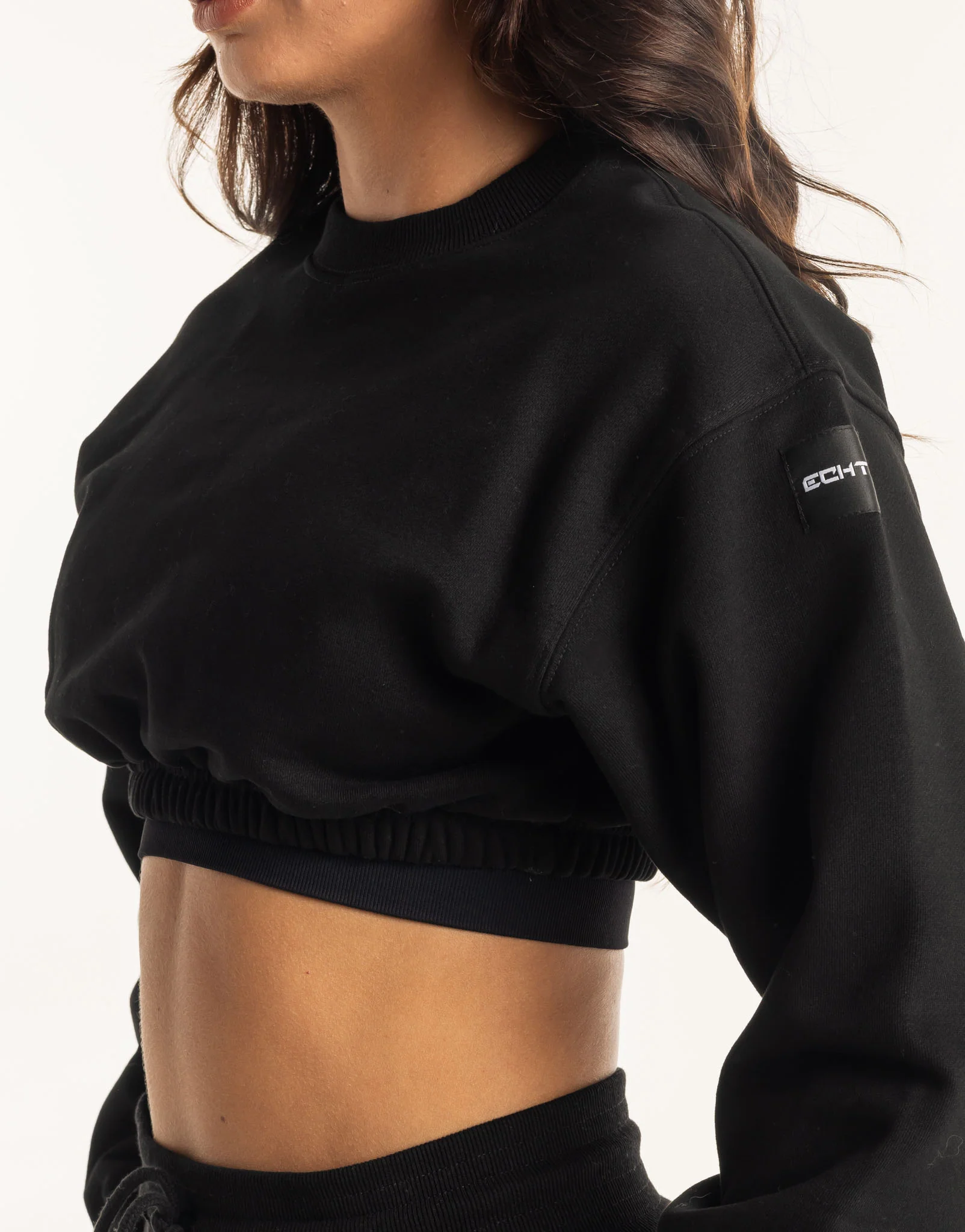 Esteem Cropped Sweater - Black - Image 10