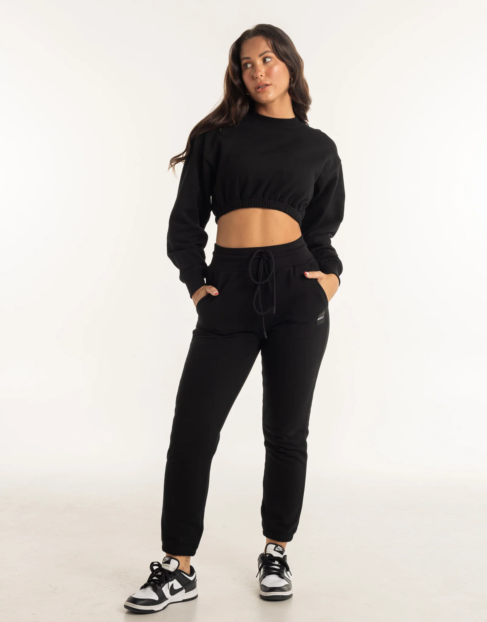 Esteem Cropped Sweater - Black - Image 12