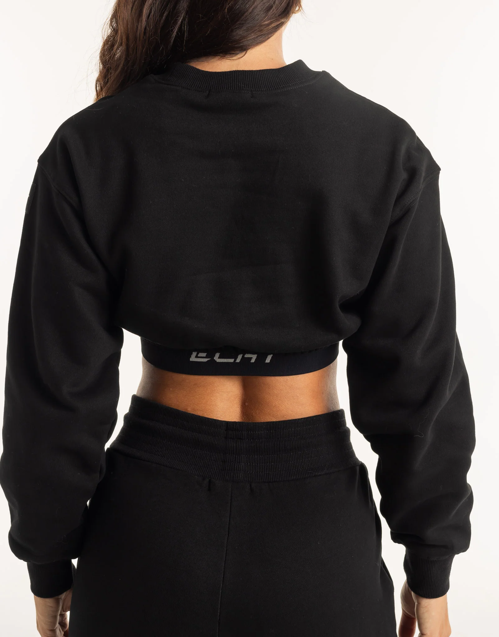 Esteem Cropped Sweater - Black - Image 3