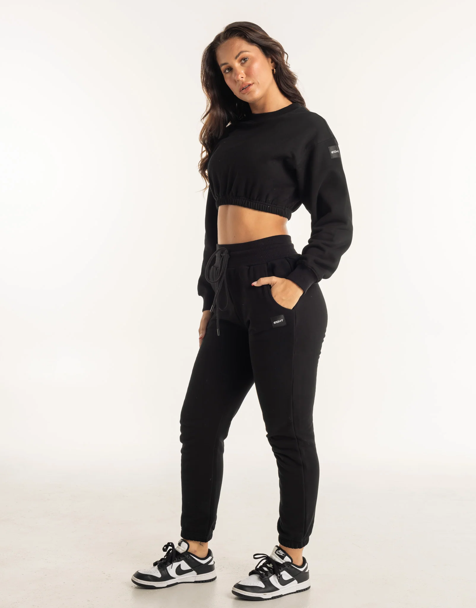 Esteem Cropped Sweater - Black - Image 4