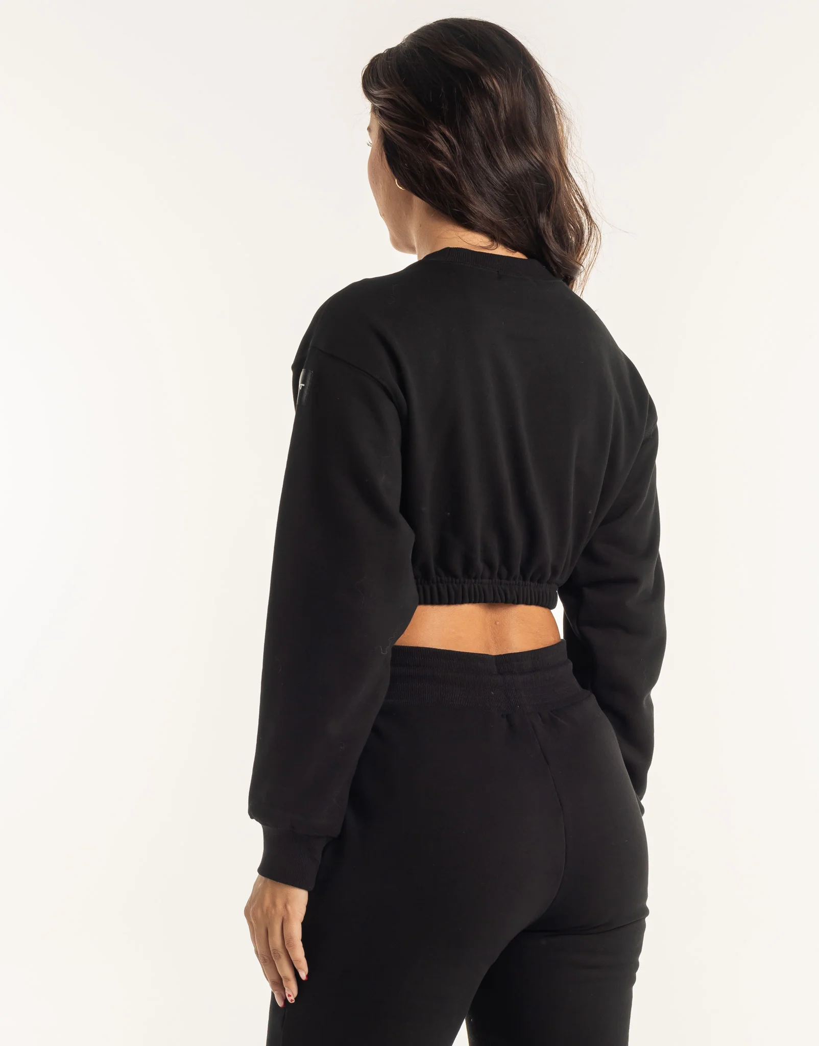 Esteem Cropped Sweater - Black - Image 5