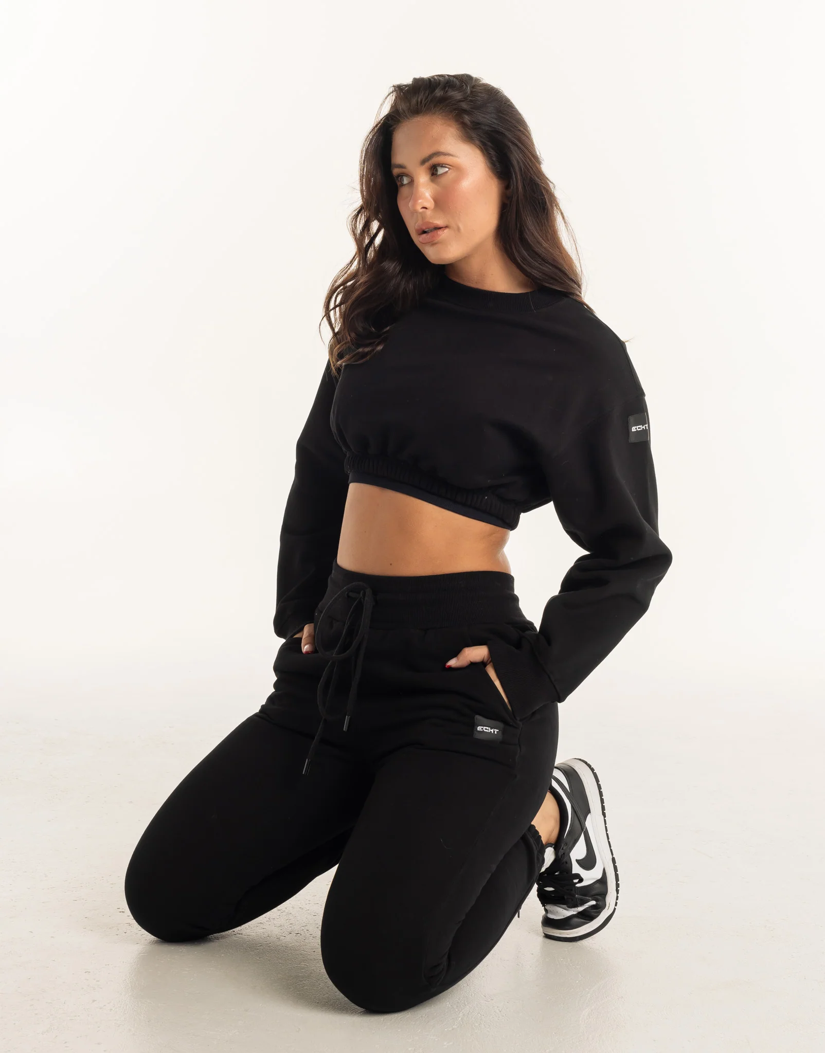 Esteem Cropped Sweater - Black - Image 6