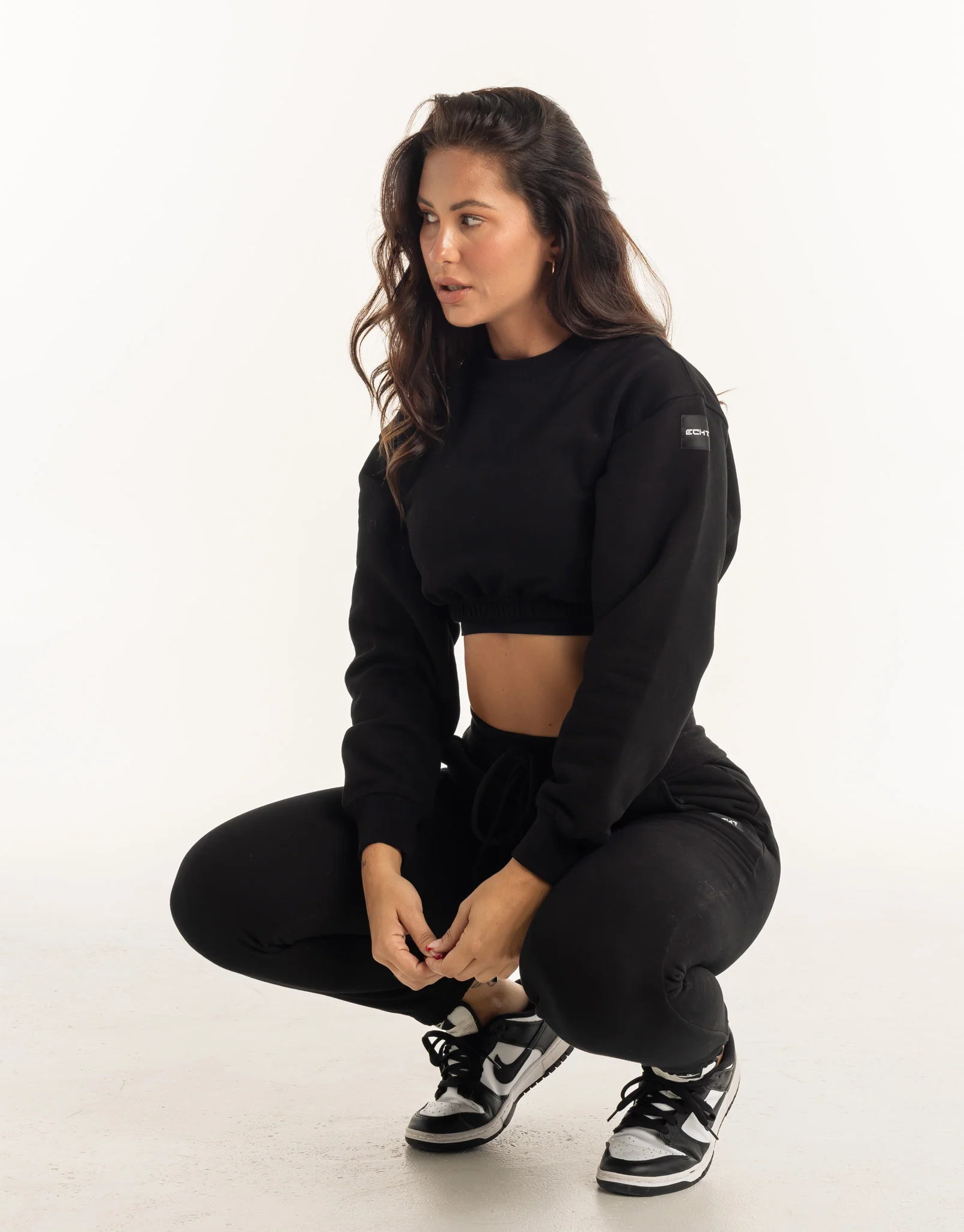 Esteem Cropped Sweater - Black - Image 7