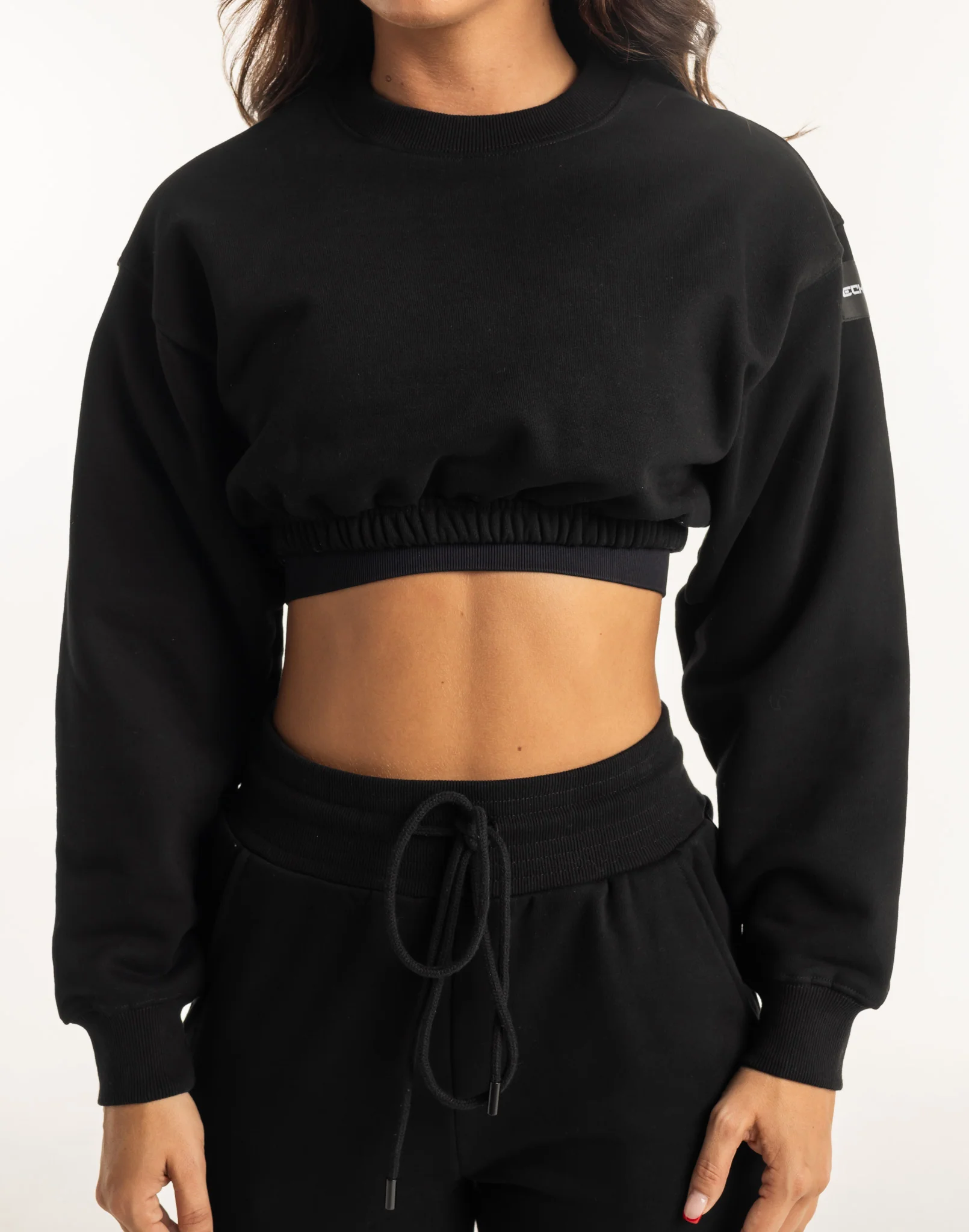 Esteem Cropped Sweater - Black - Image 9