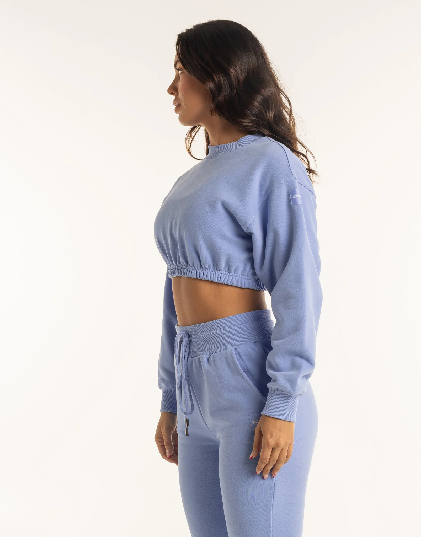 Esteem Cropped Sweater - Hydrangea Blue - Image 10